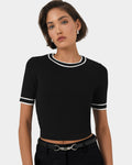 Kiara Contrast Knit Top
