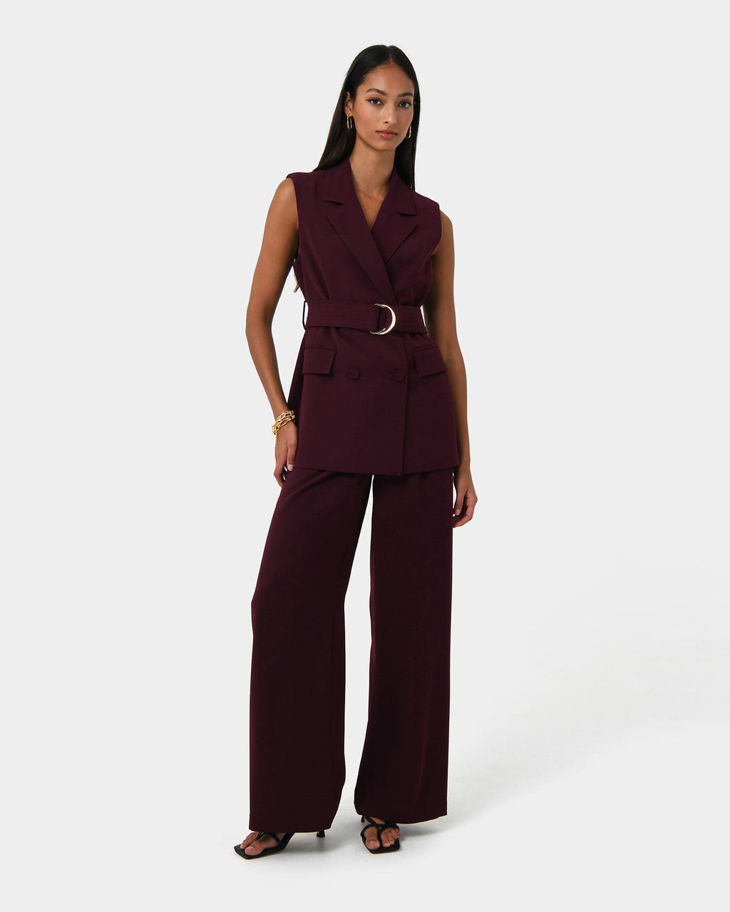 Rumy Wide Leg Tailored Pants