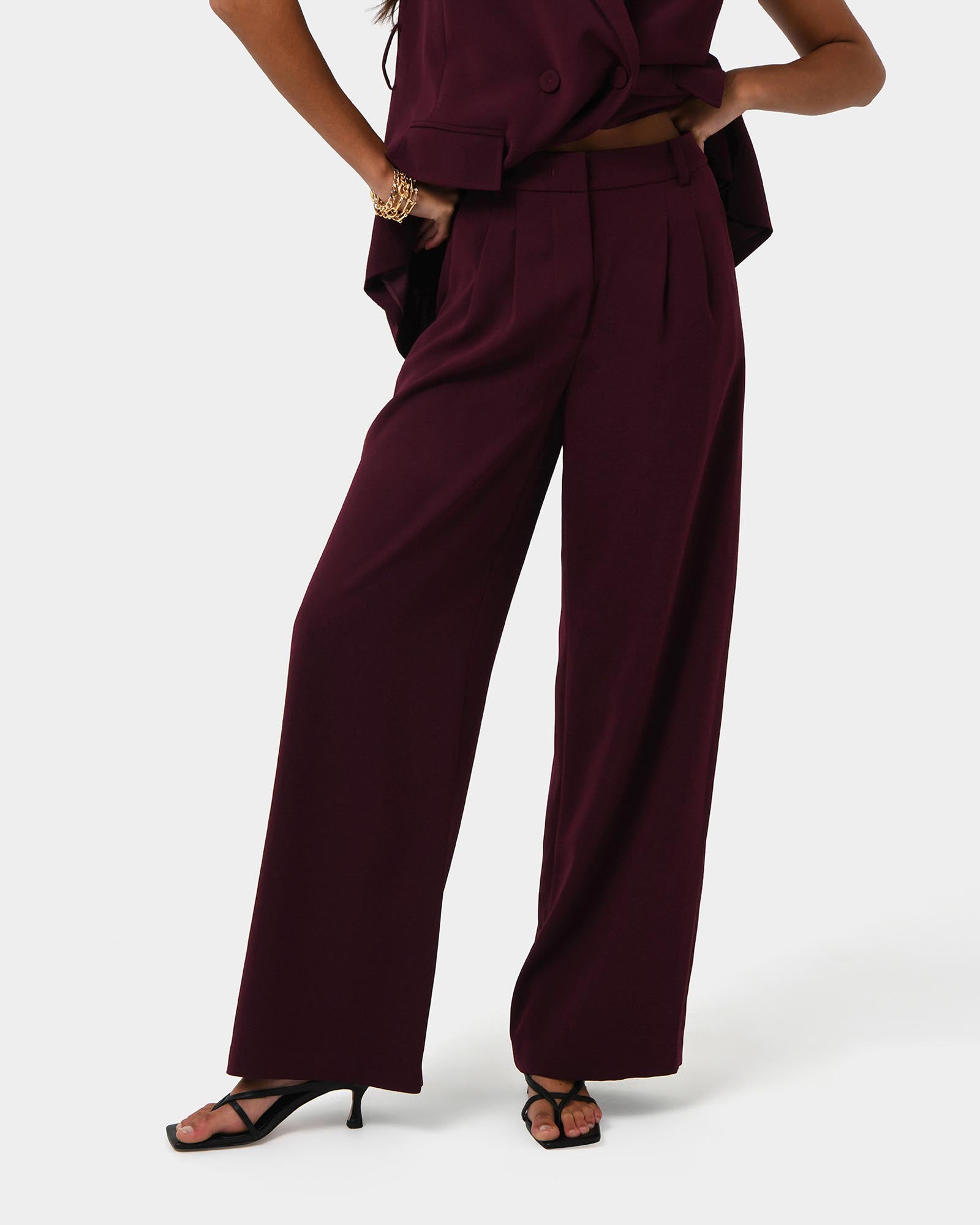 Rumy Wide Leg Tailored Pants