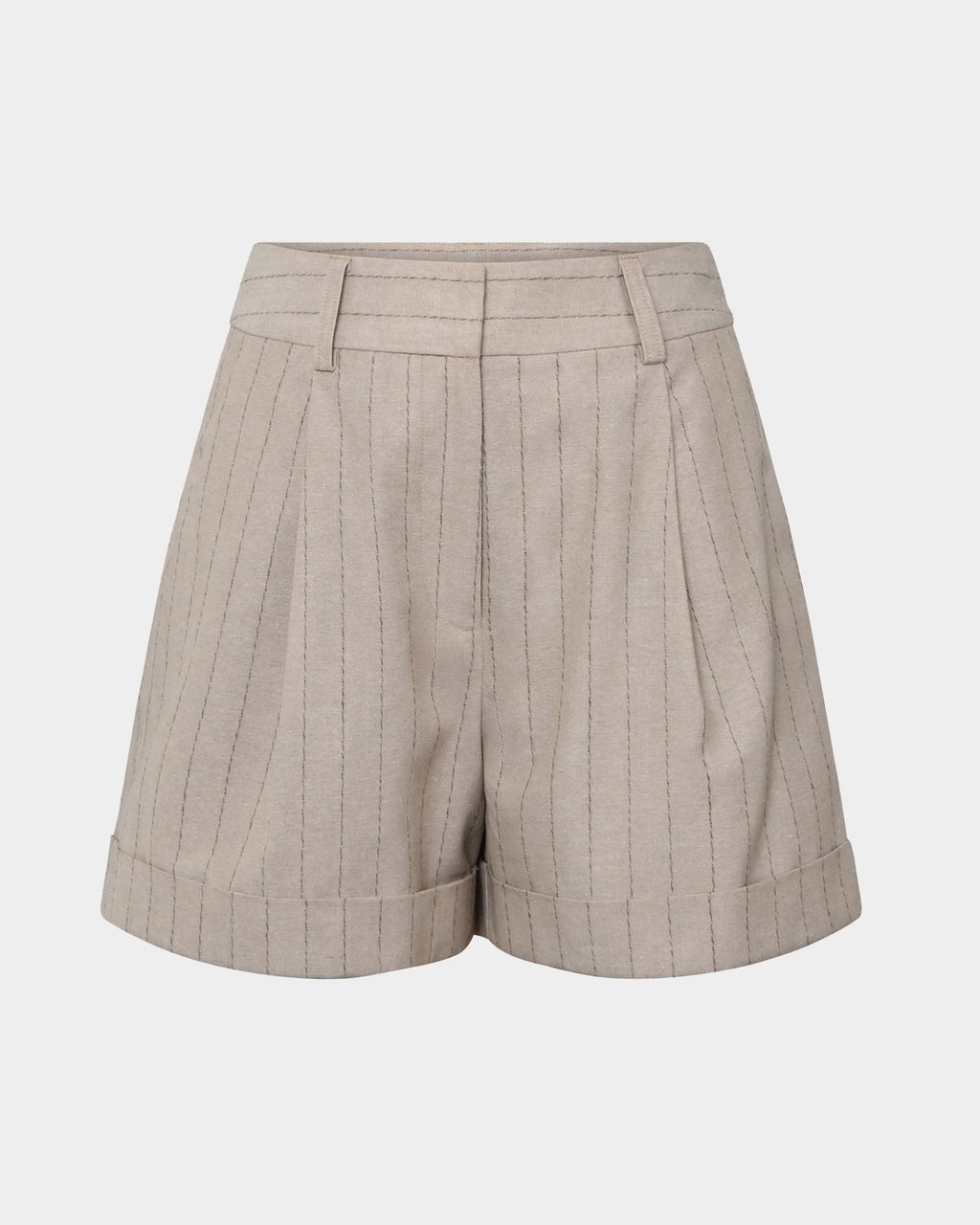 Ria Stripe Cotton Shorts
