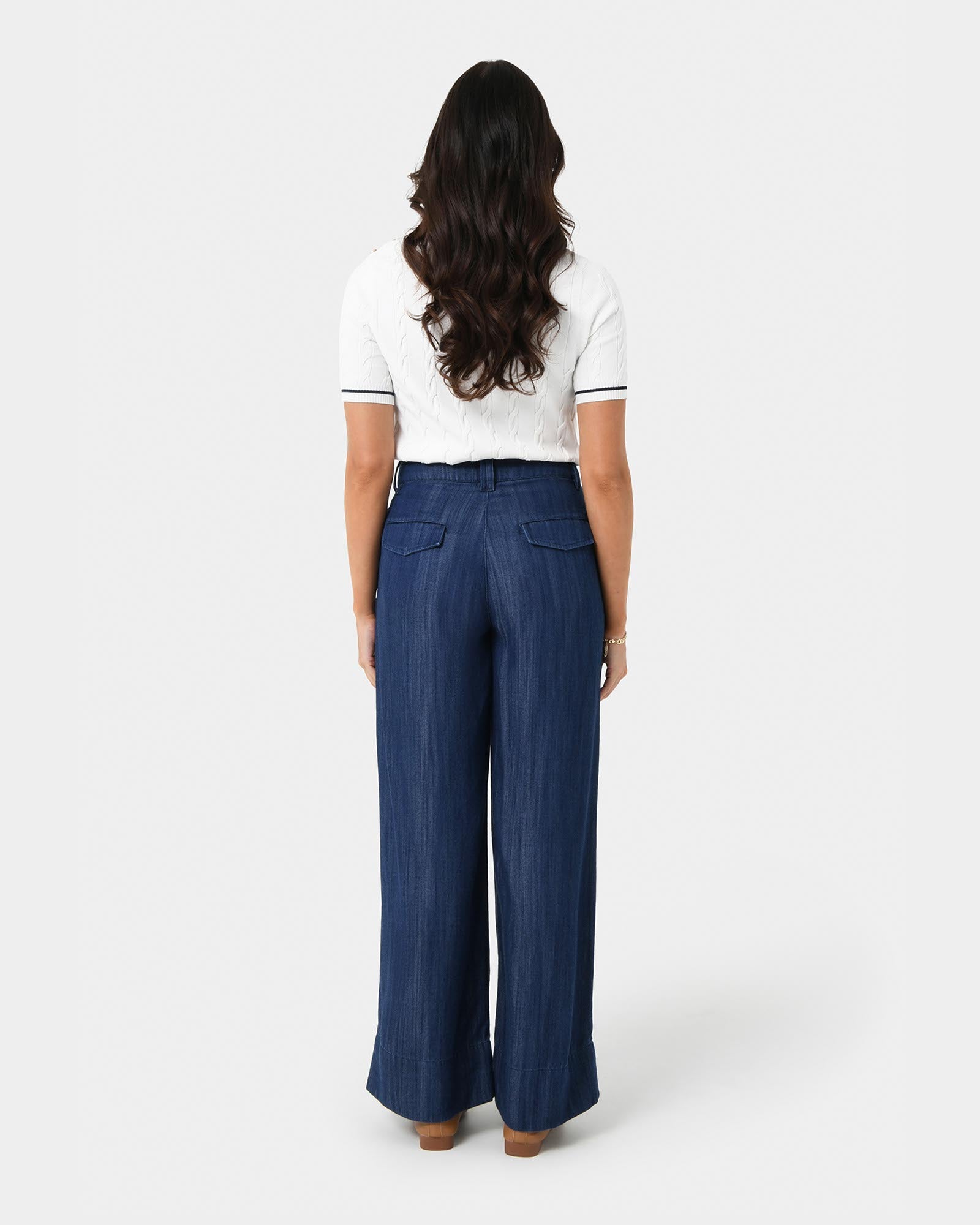 Kaley Lyocell Denim Trousers