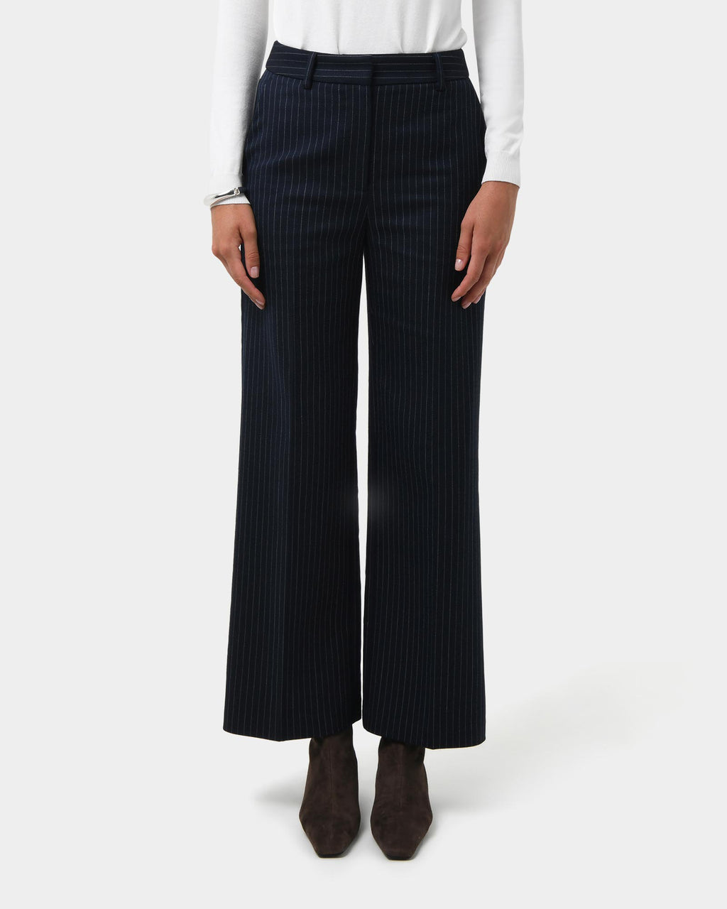 Zara Pinstripe Tailored Pants