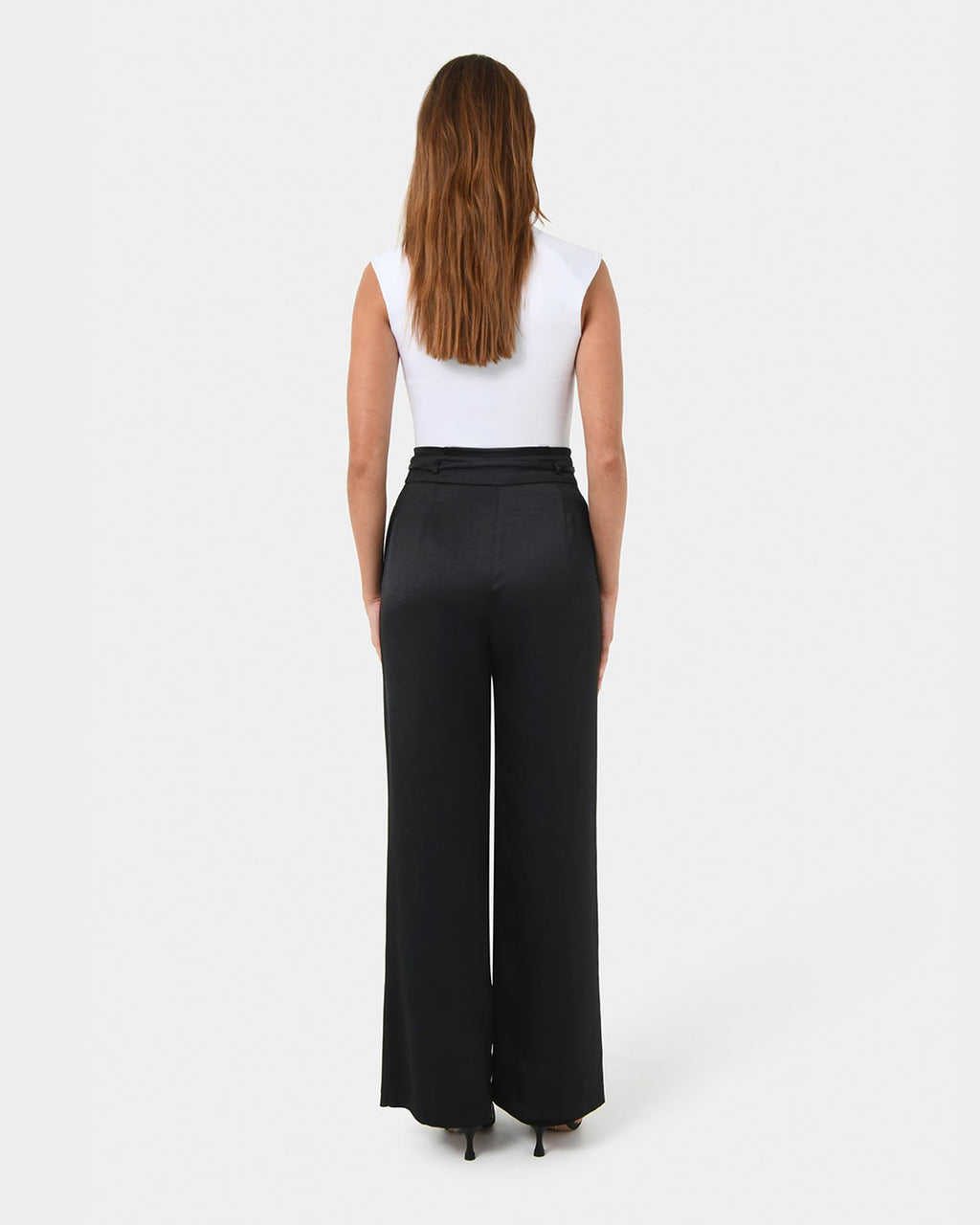 Louisa Wide Leg Satin Pants
