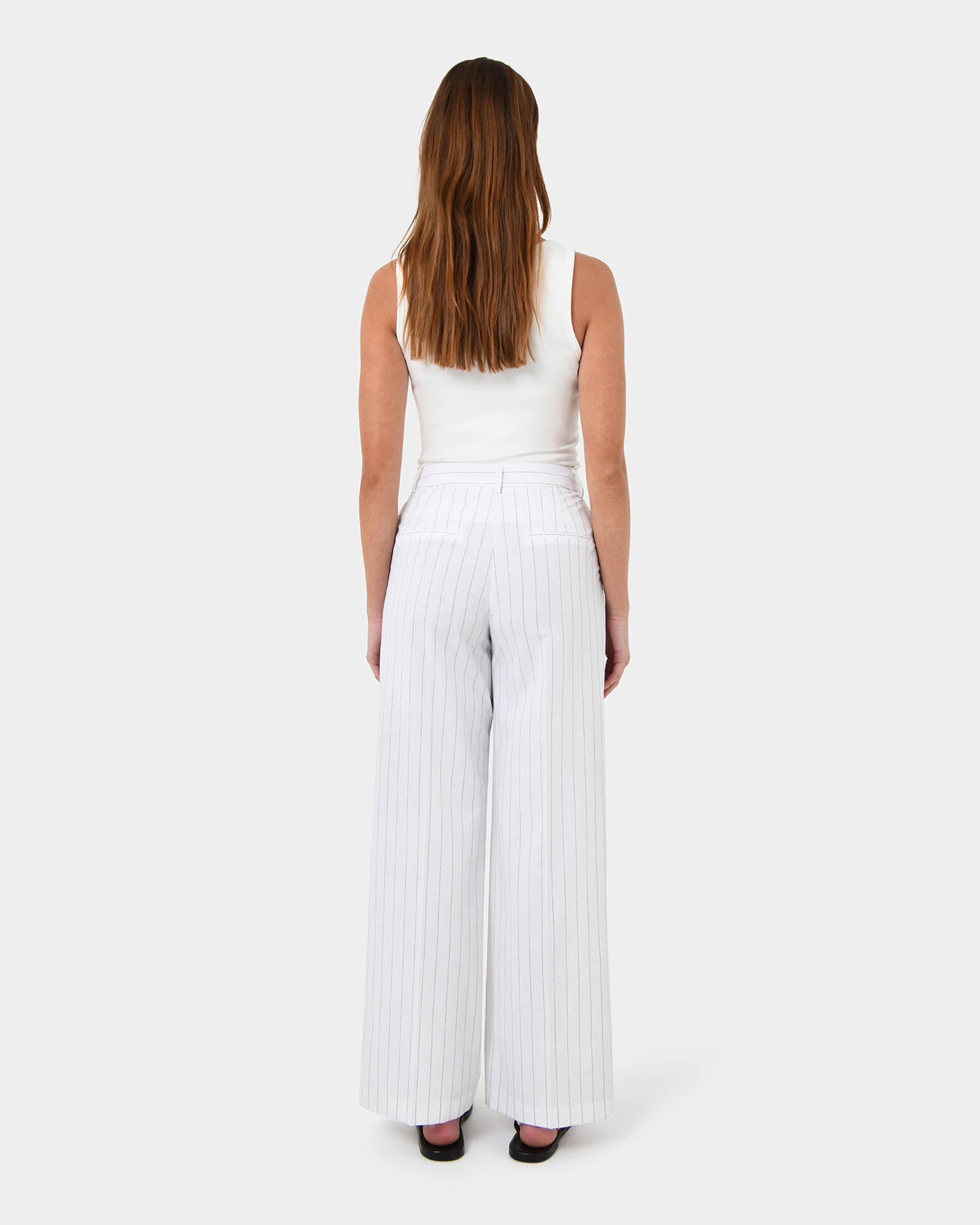 Ria Stripe Cotton Blend Pants
