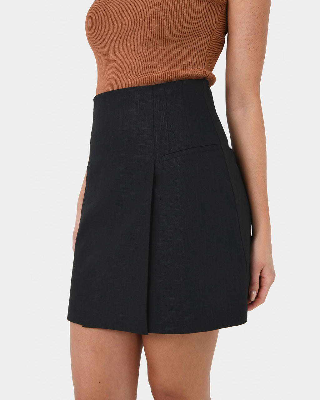 Nia Mini Linen Skirt
