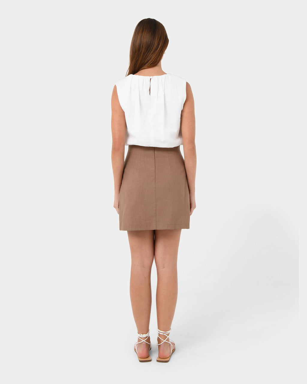 Nia Mini Linen Skirt