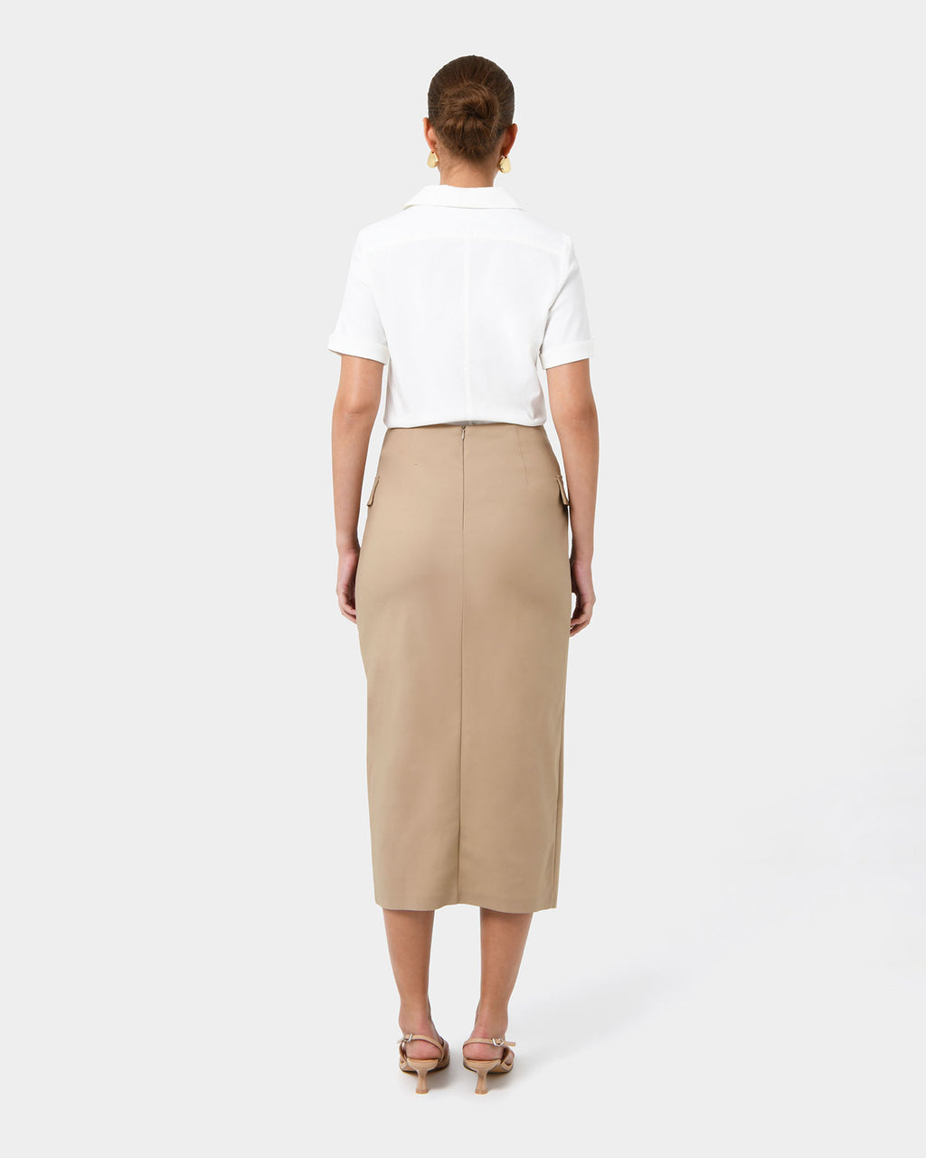 Abby Asymmetric Tailored Skirt
