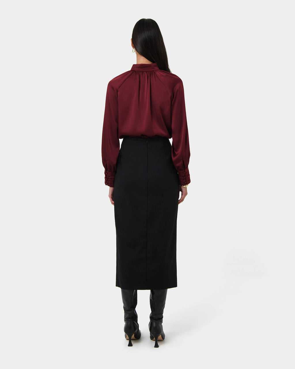 Abby Asymmetric Tailored Skirt