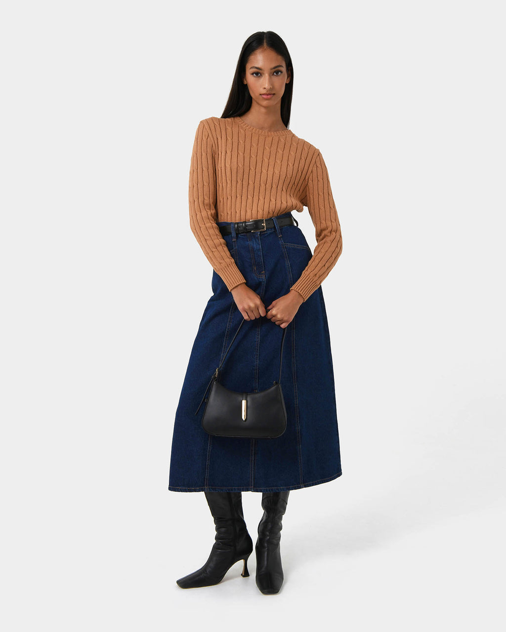 Carmen Panel Denim Skirt