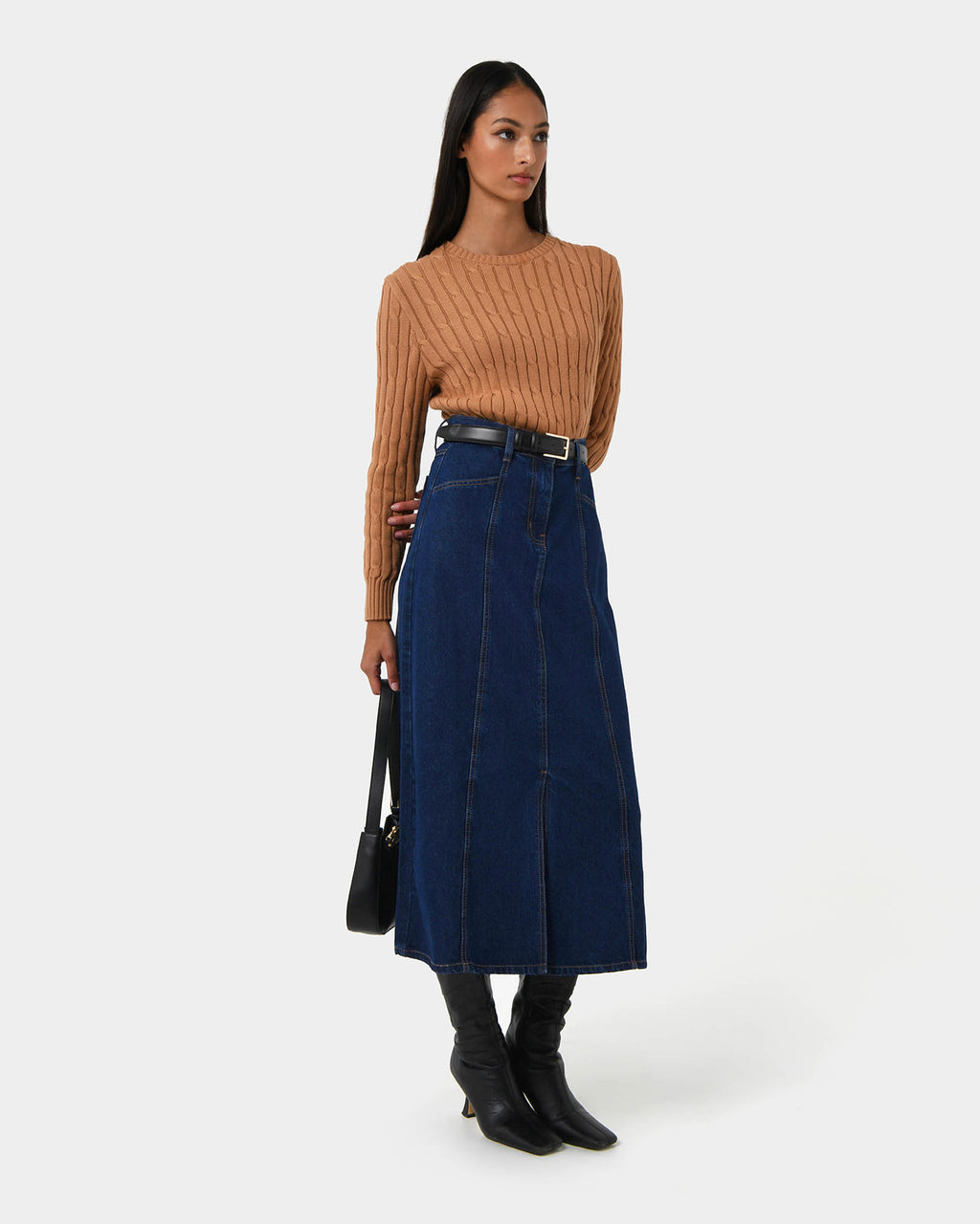 Carmen Panel Denim Skirt