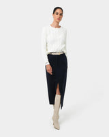 Zara Tailored Midi Skirt