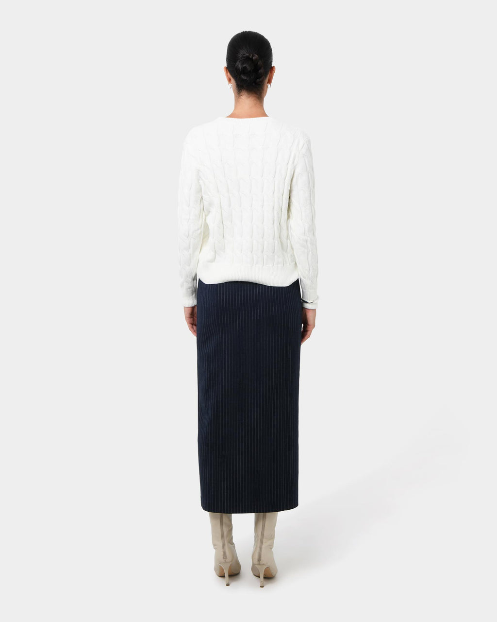 Zara Tailored Midi Skirt