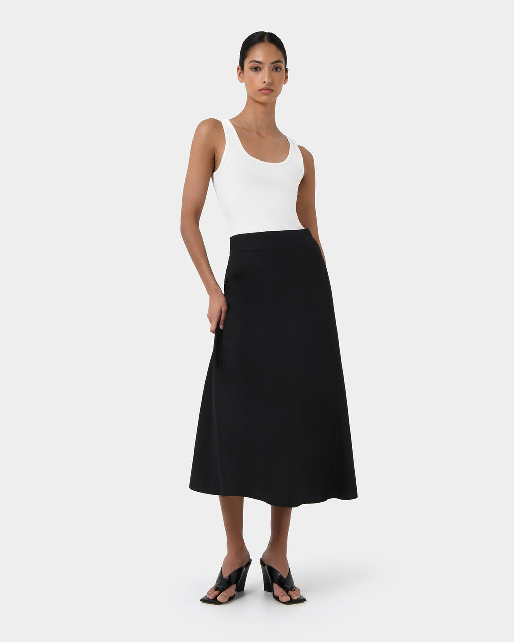 Aiya Bias Midi Skirt