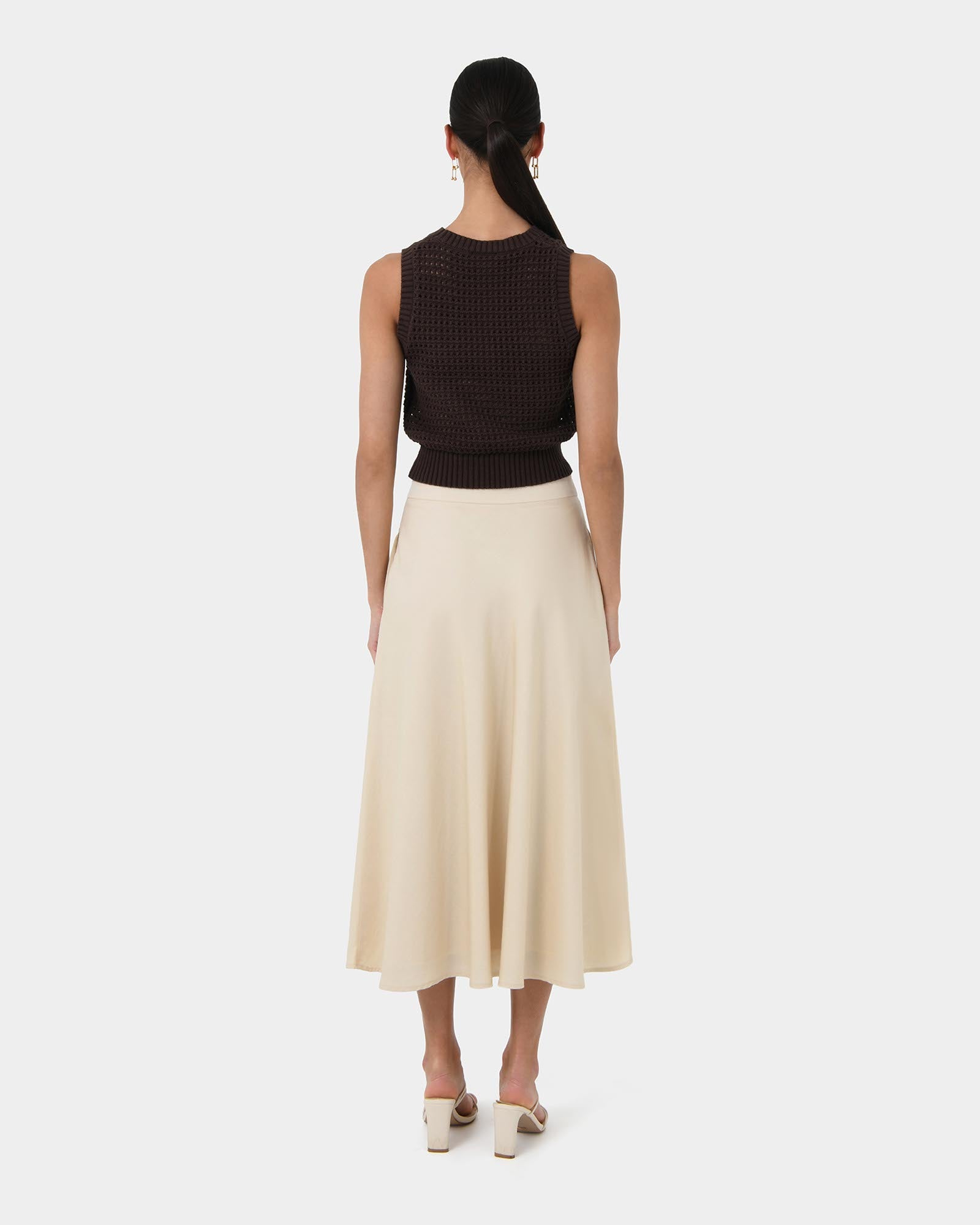 Aiya Bias Midi Skirt
