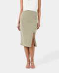 Ace Side Button Skirt