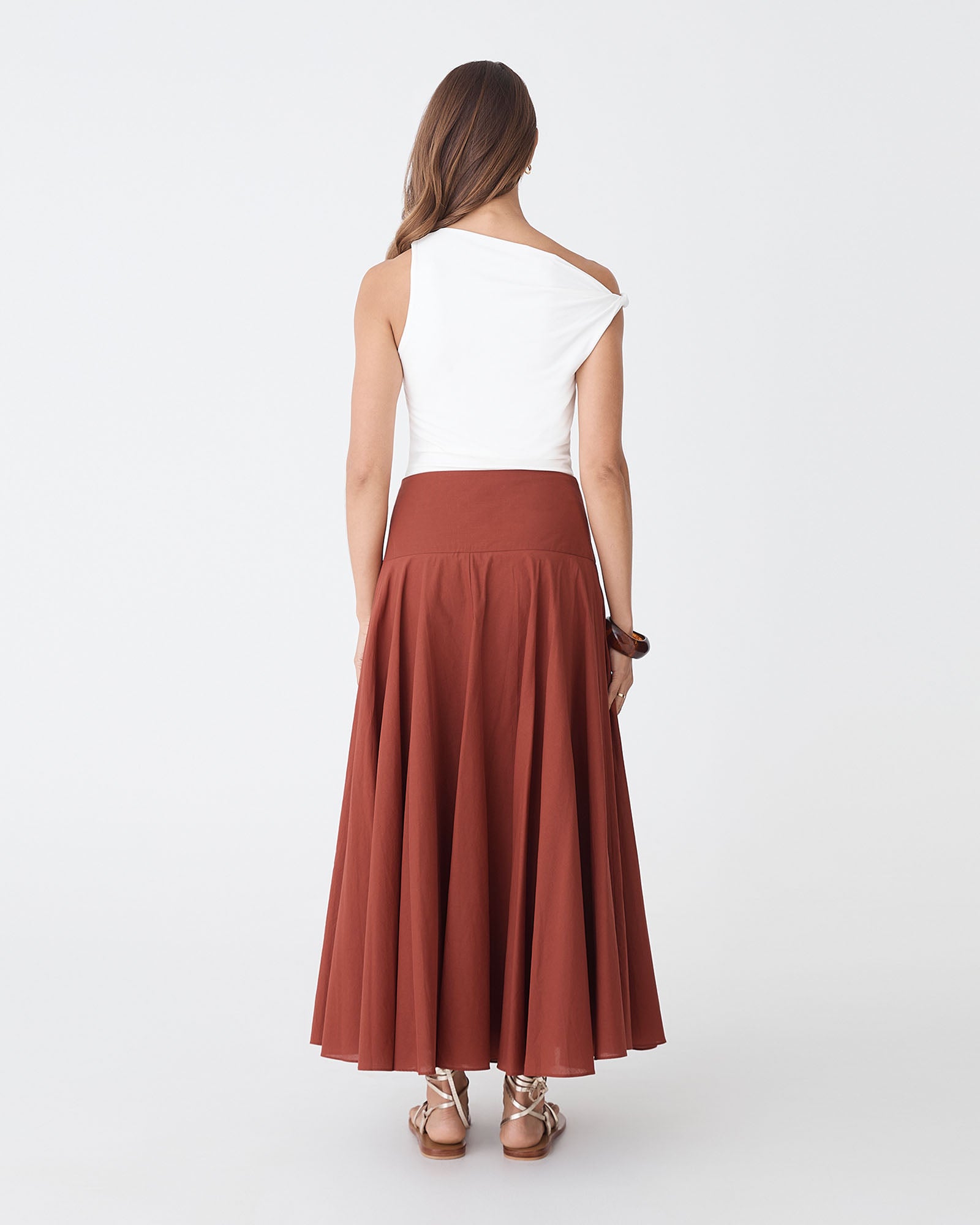 Deb Cotton Midi Full Skirt