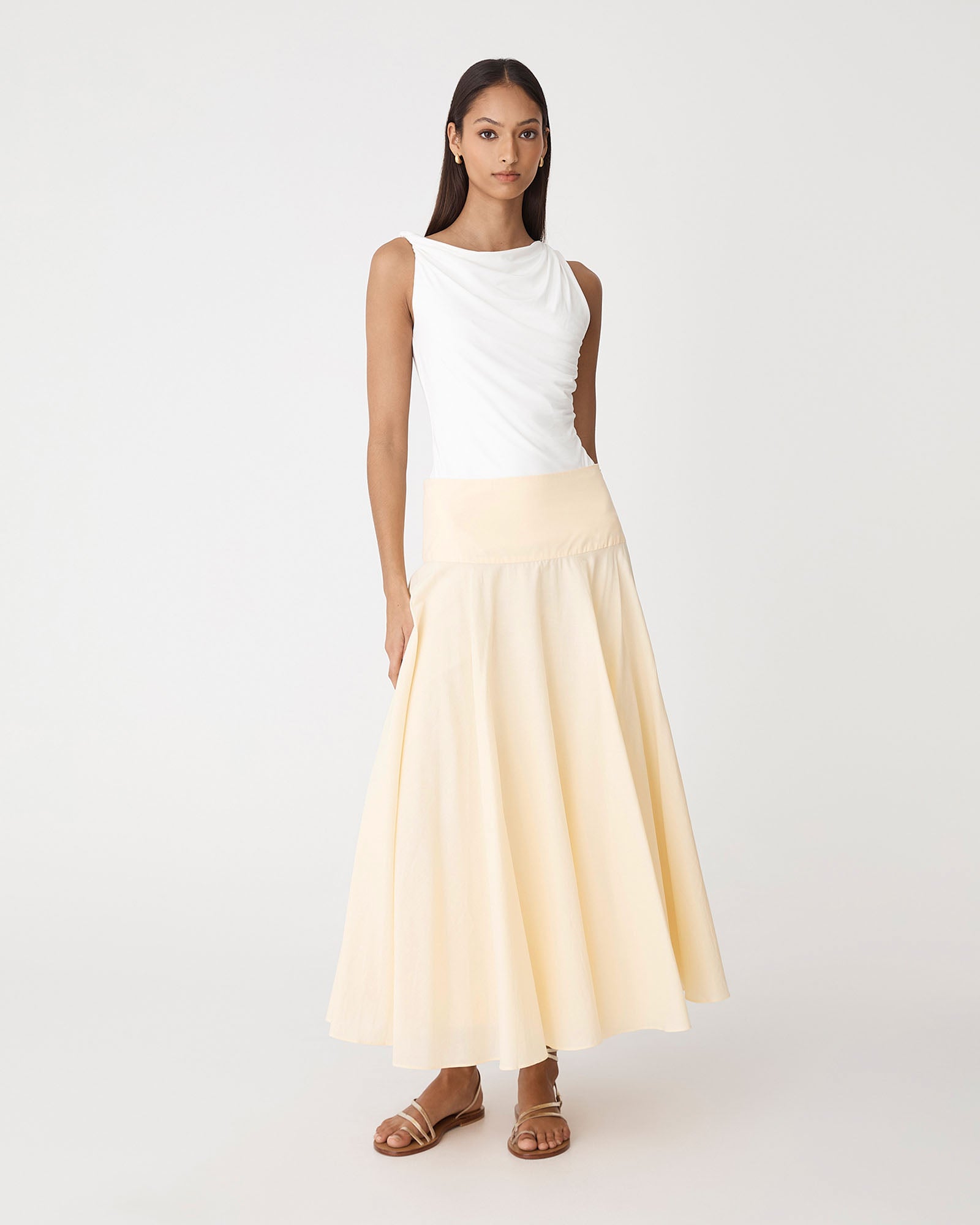 Deb Cotton Midi Full Skirt