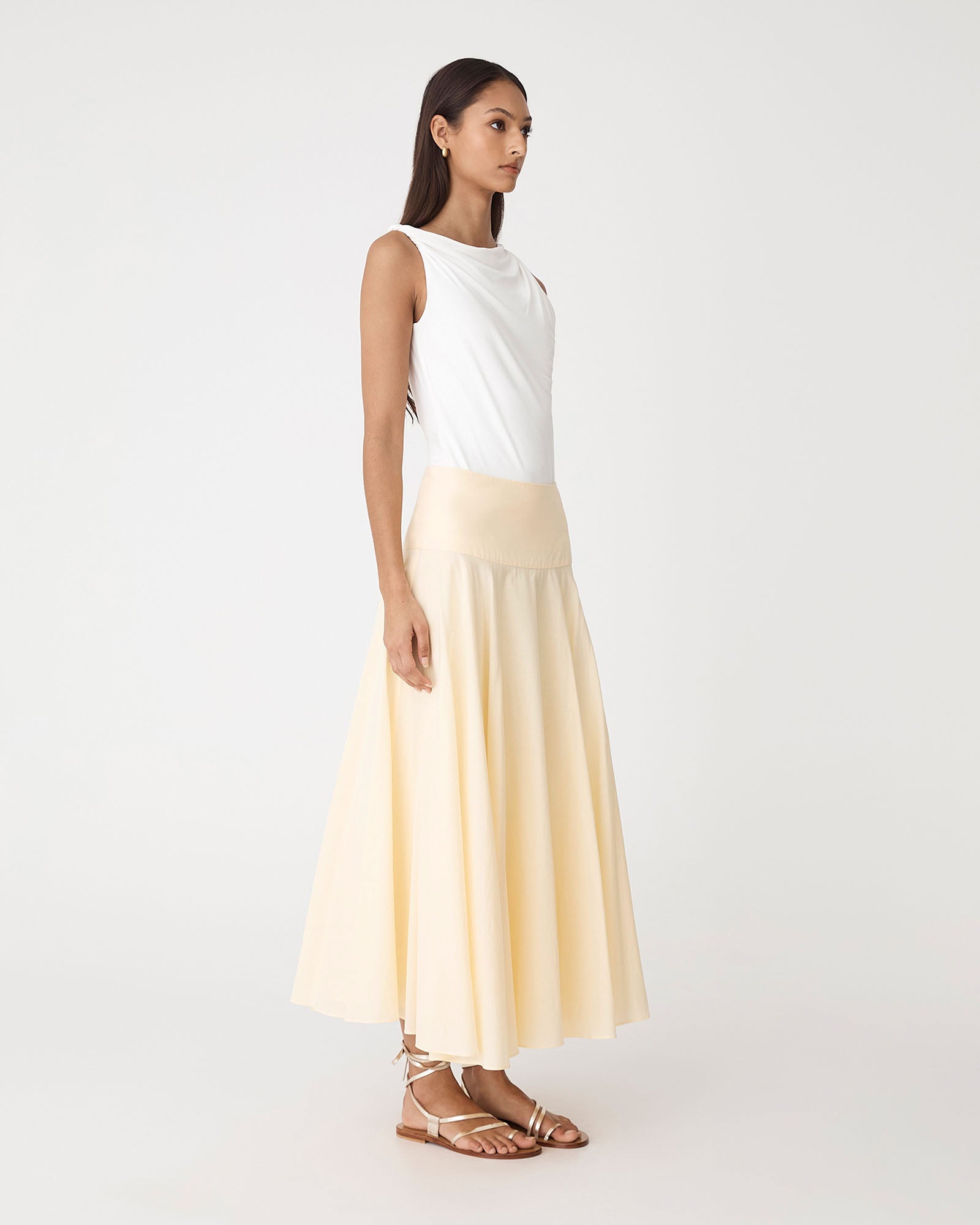Deb Cotton Midi Full Skirt