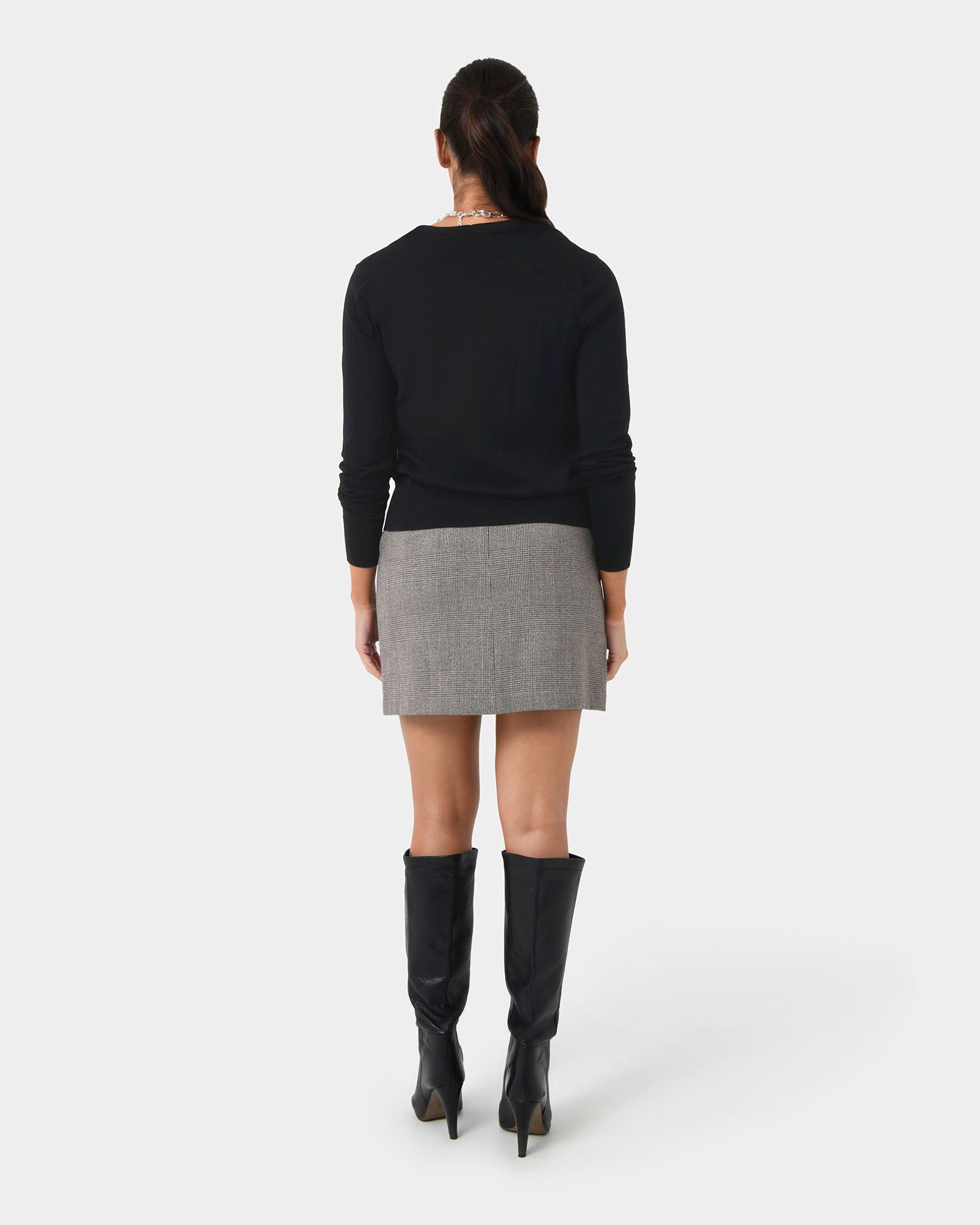 Kai Check Mini Skirt
