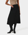 Sofia Wrap Midi Skirt