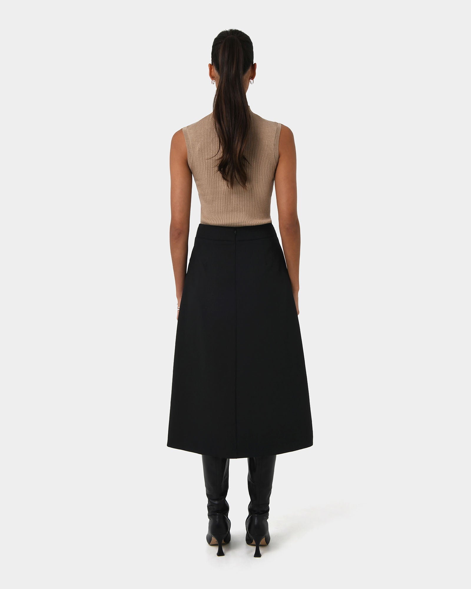 Sofia Wrap Midi Skirt