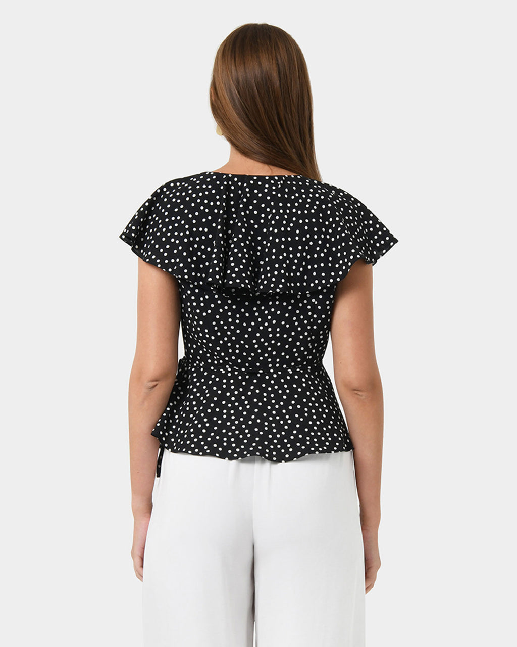 Jules Ruffle Wrap Blouse