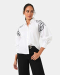 Maren Embroidered Cotton Shirt