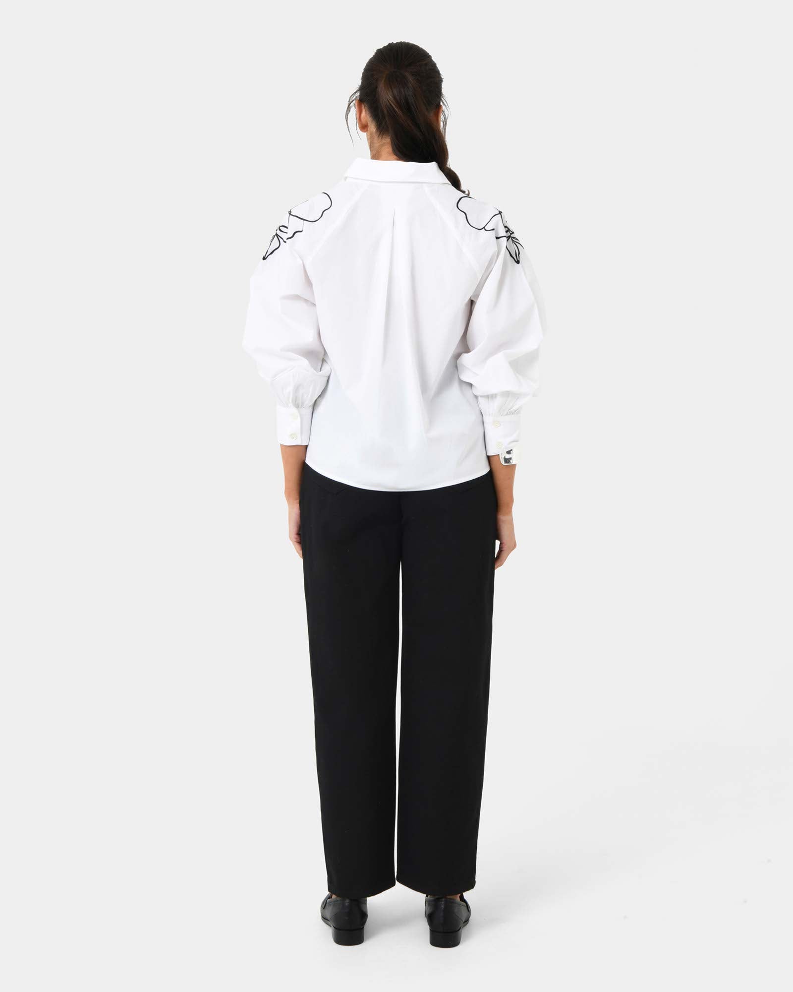 Maren Embroidered Cotton Shirt