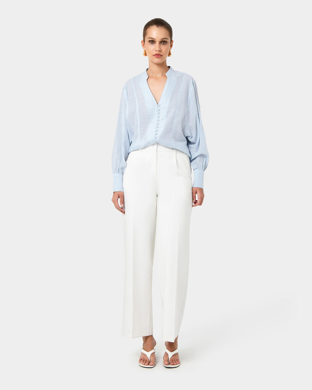 Helena Draped Sleeve Blouse