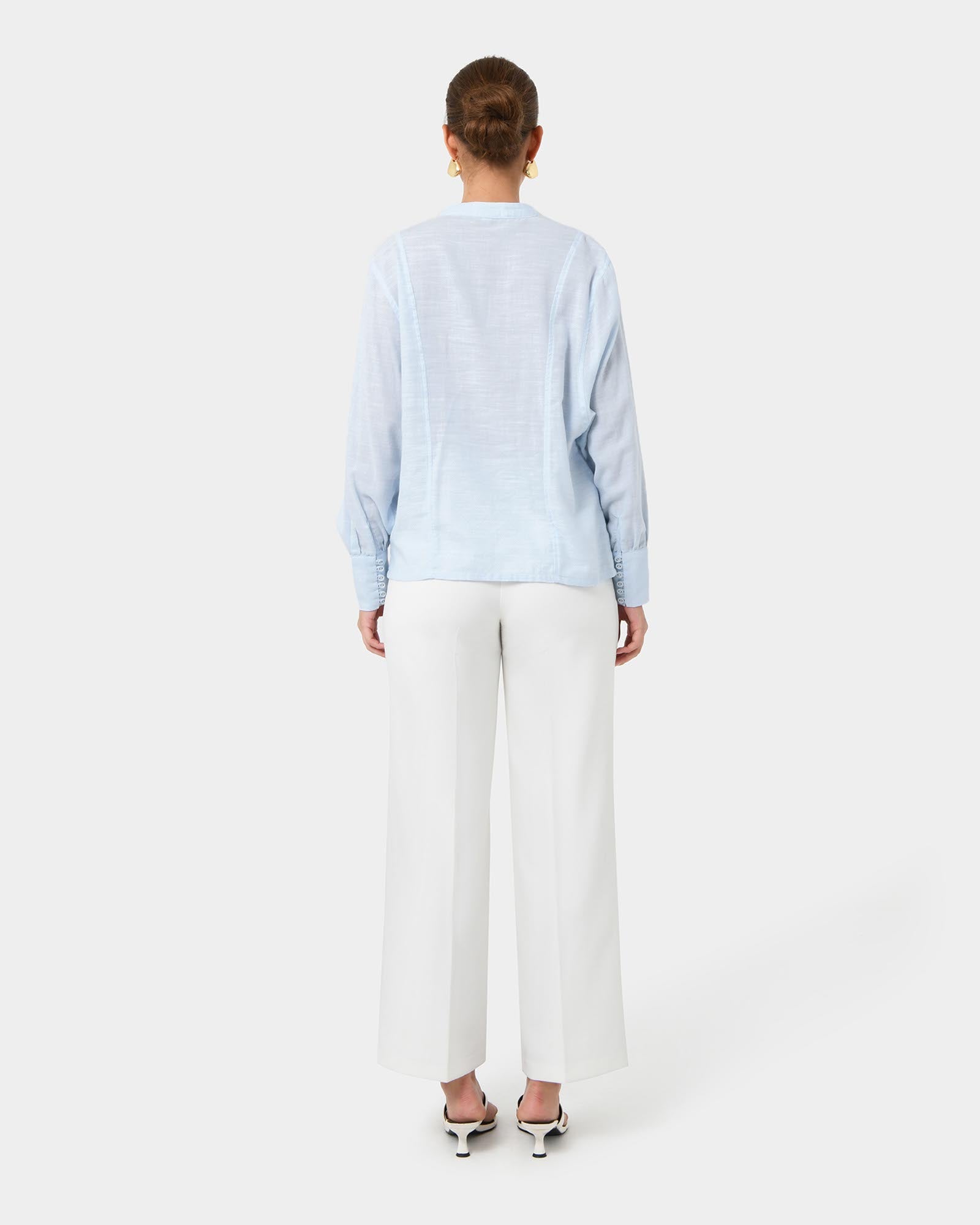 Helena Draped Sleeve Blouse