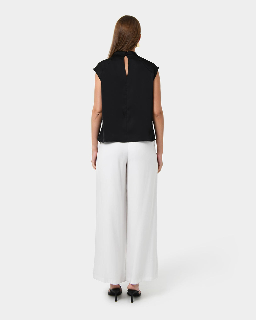 Kiar Pleated Satin Top