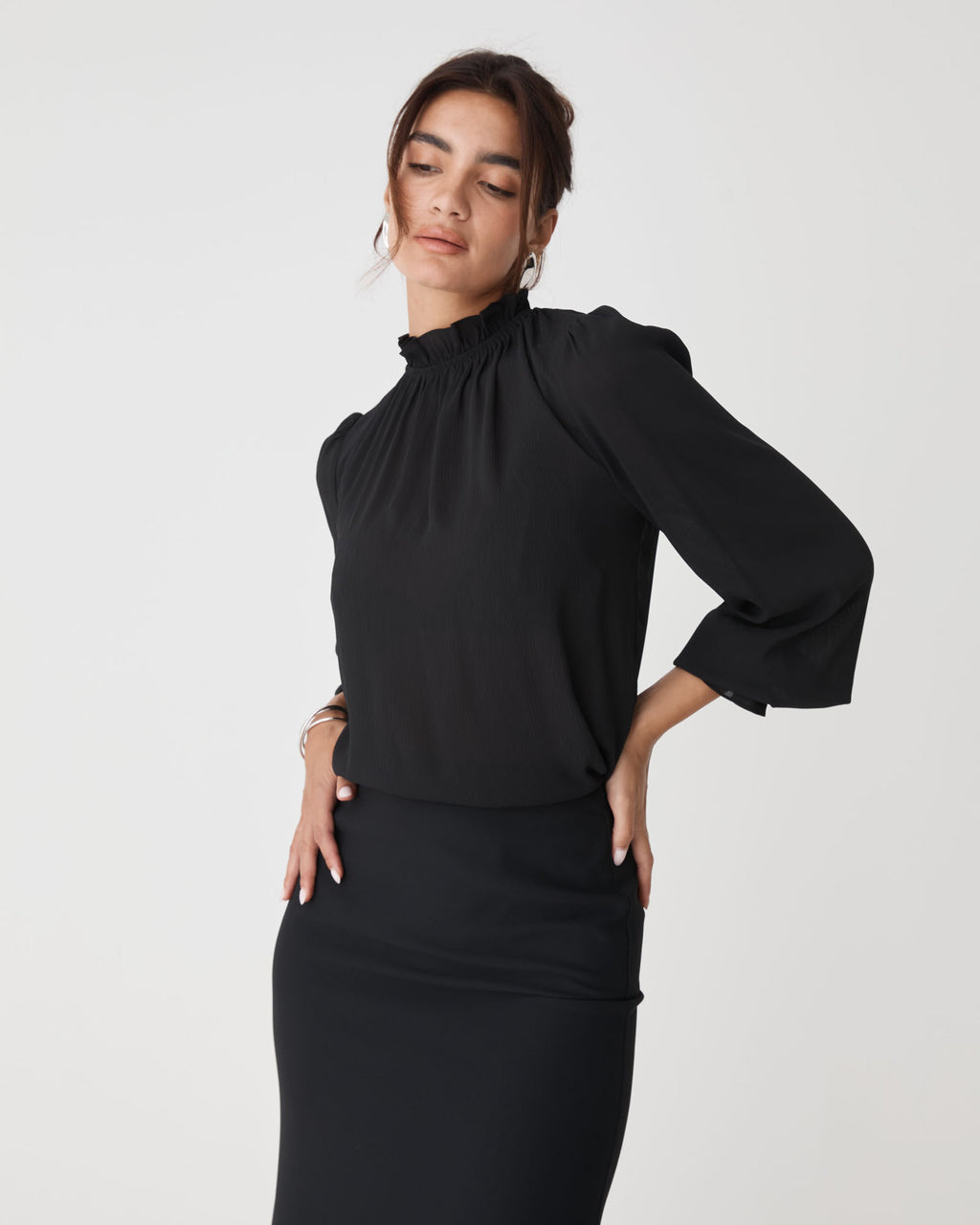 Hailey Frill Neck Blouse