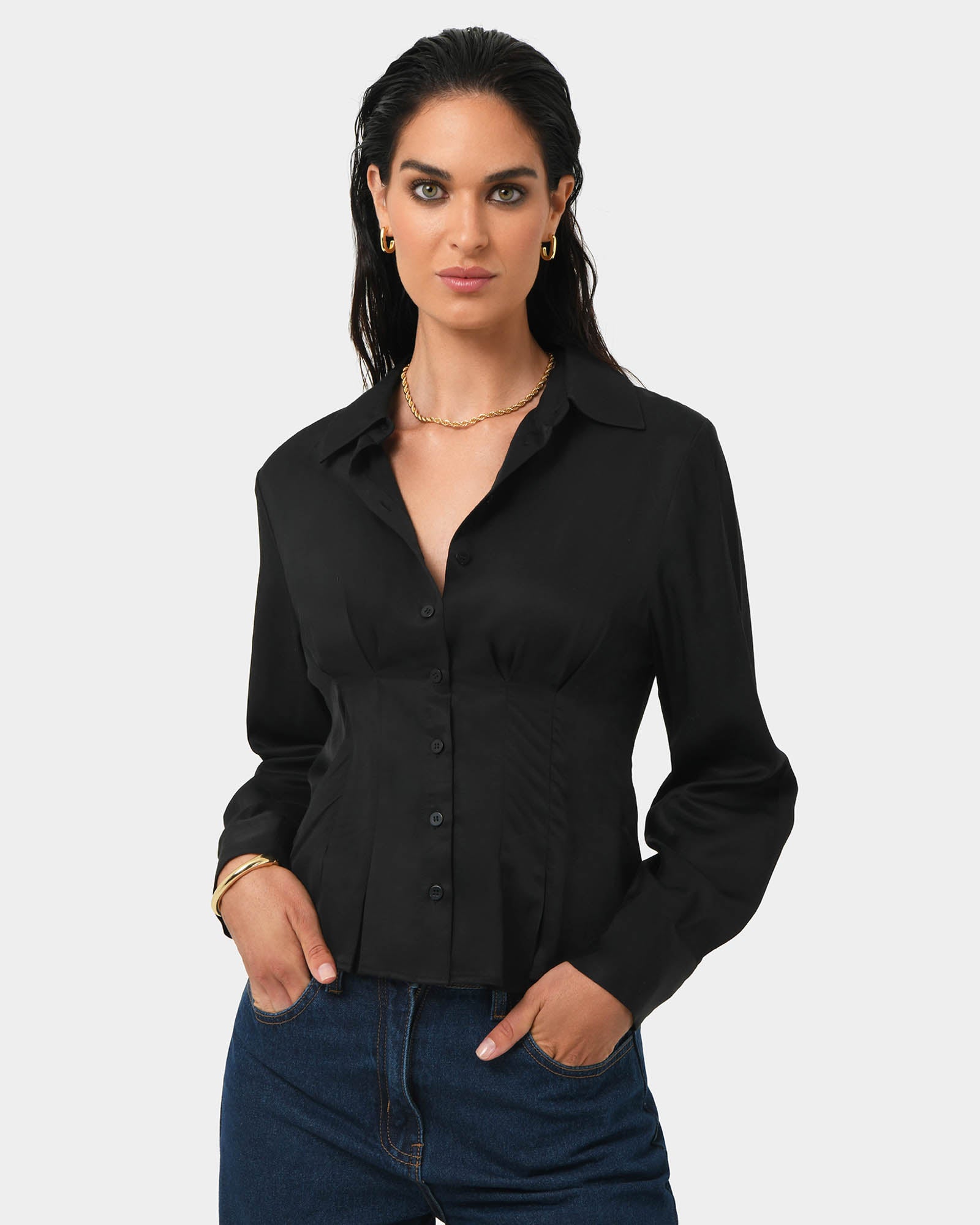 Paige Gathered Shirt