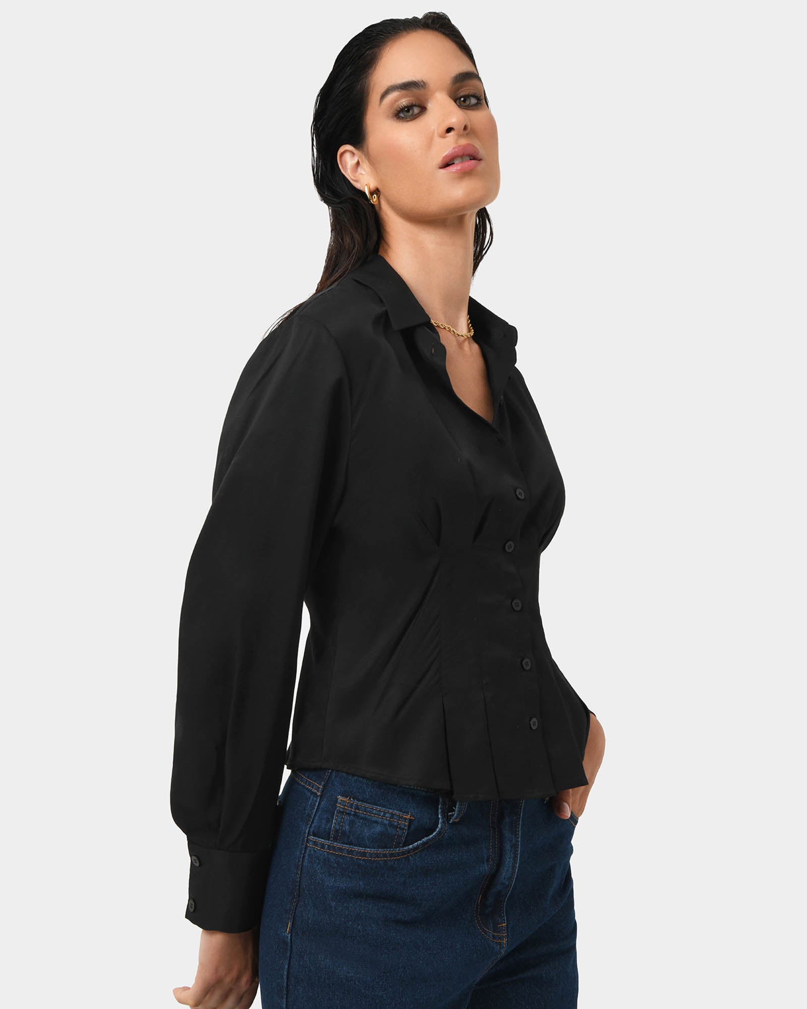 Paige Gathered Shirt