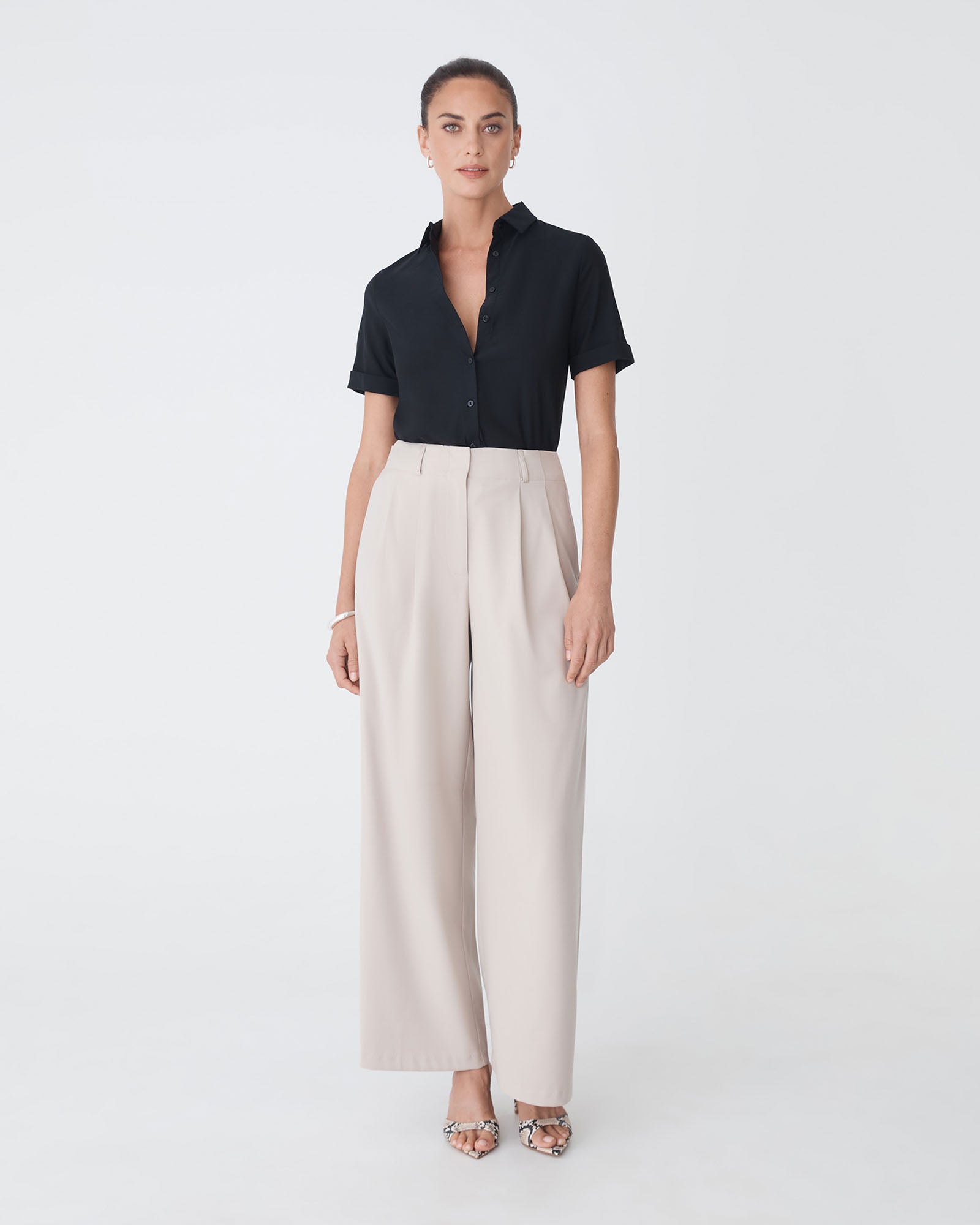 Morgan Short Sleeve Cuff Shirt