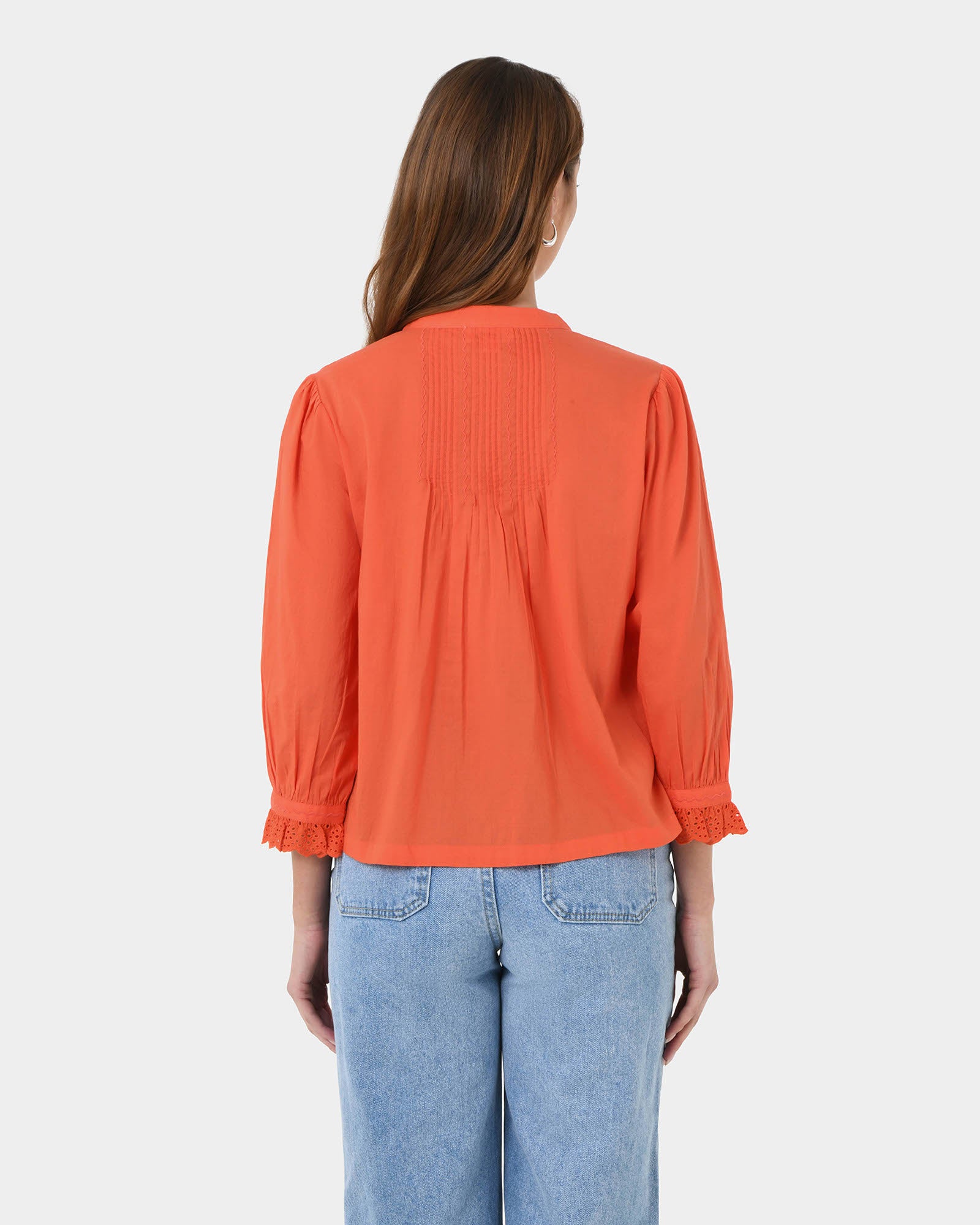 Akira Vneck Embroidery Blouse