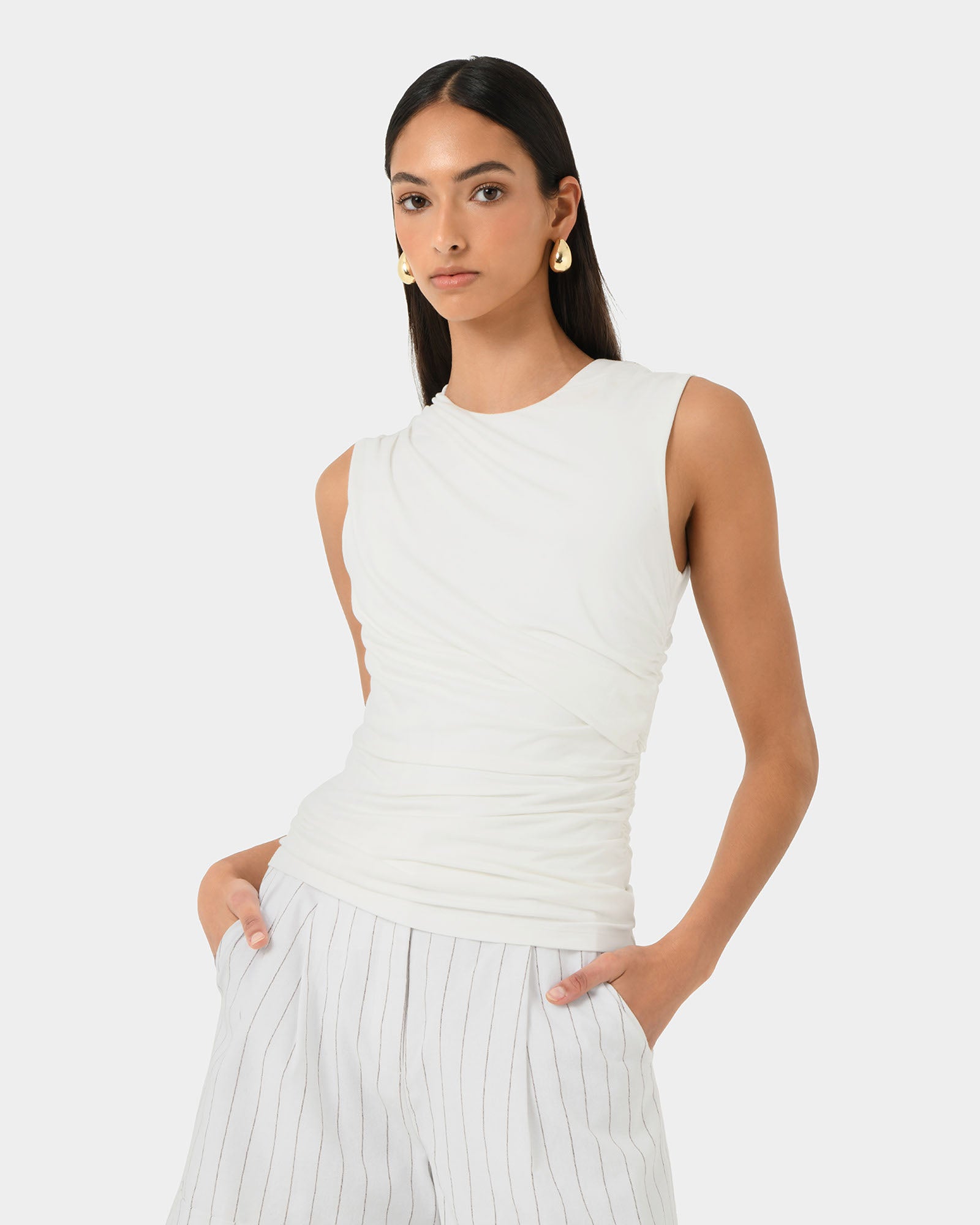 Mia Ruched Jersey Top
