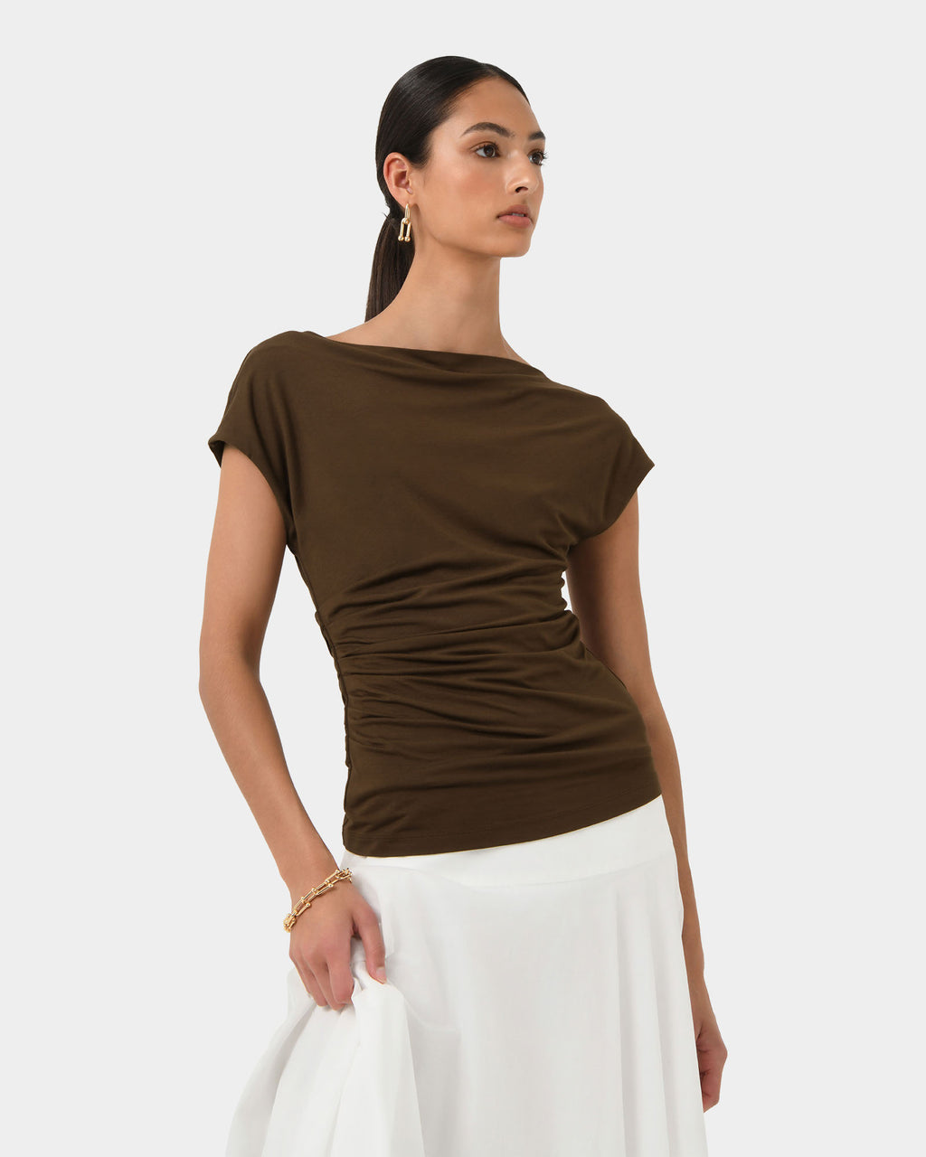 Mia Off Shoulder Jersey Top