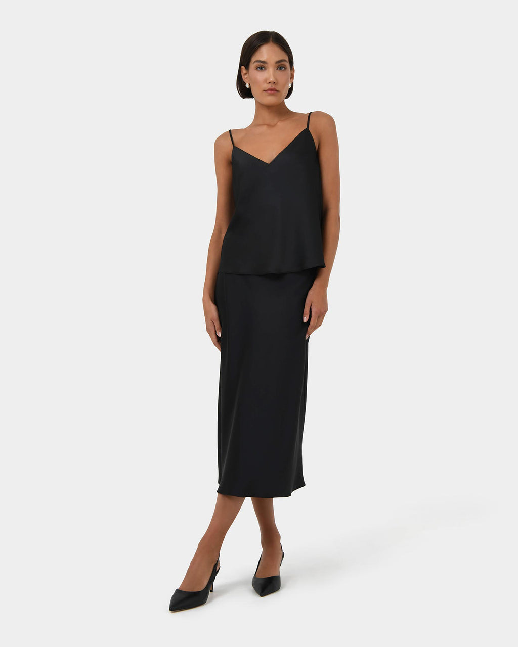 Joy Satin V-neck Cami