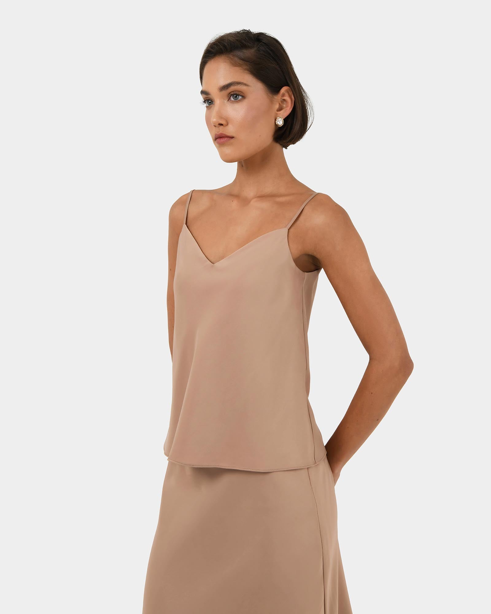 Joy Satin V-neck Cami