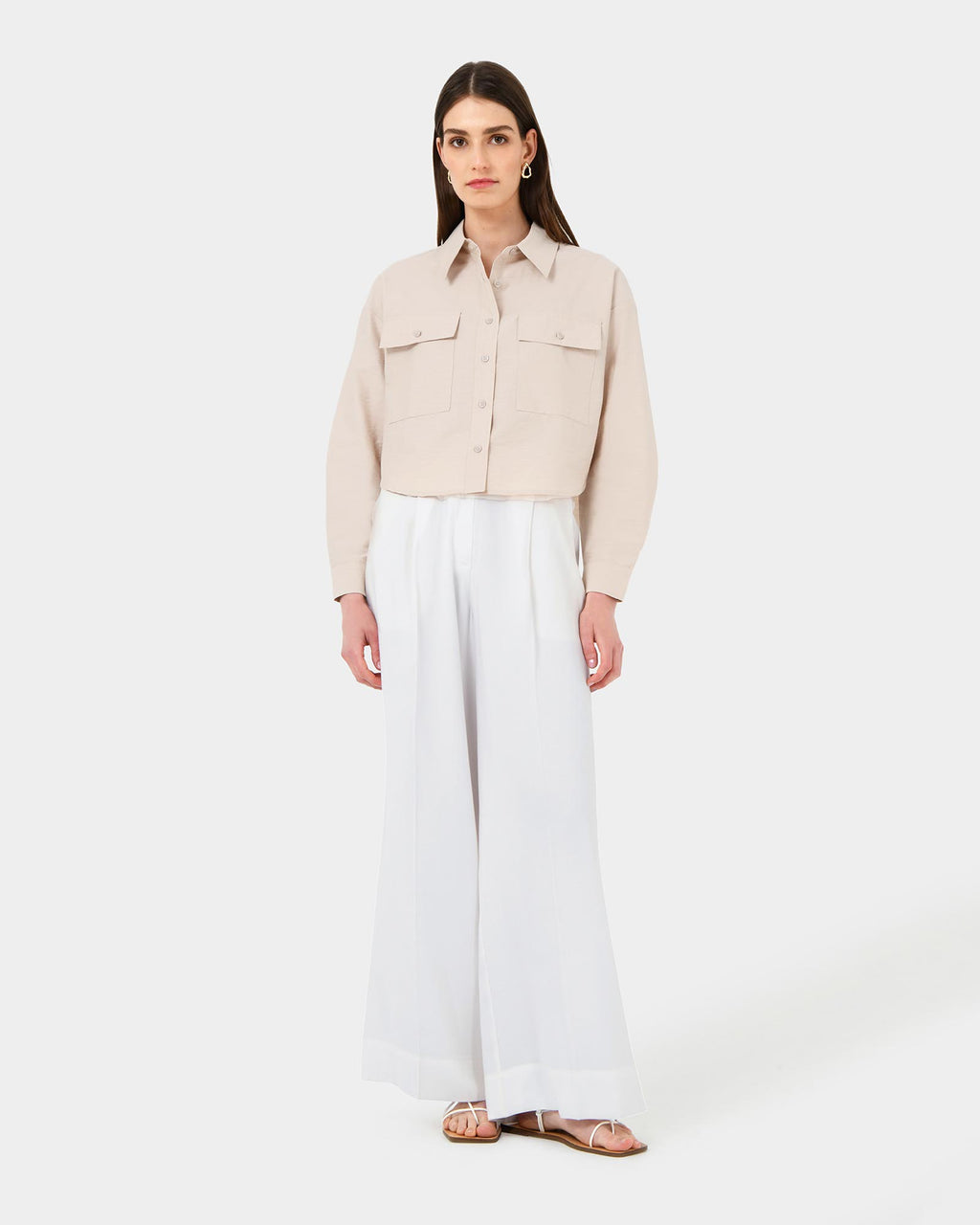 Kyla Crop Pocket Shirt