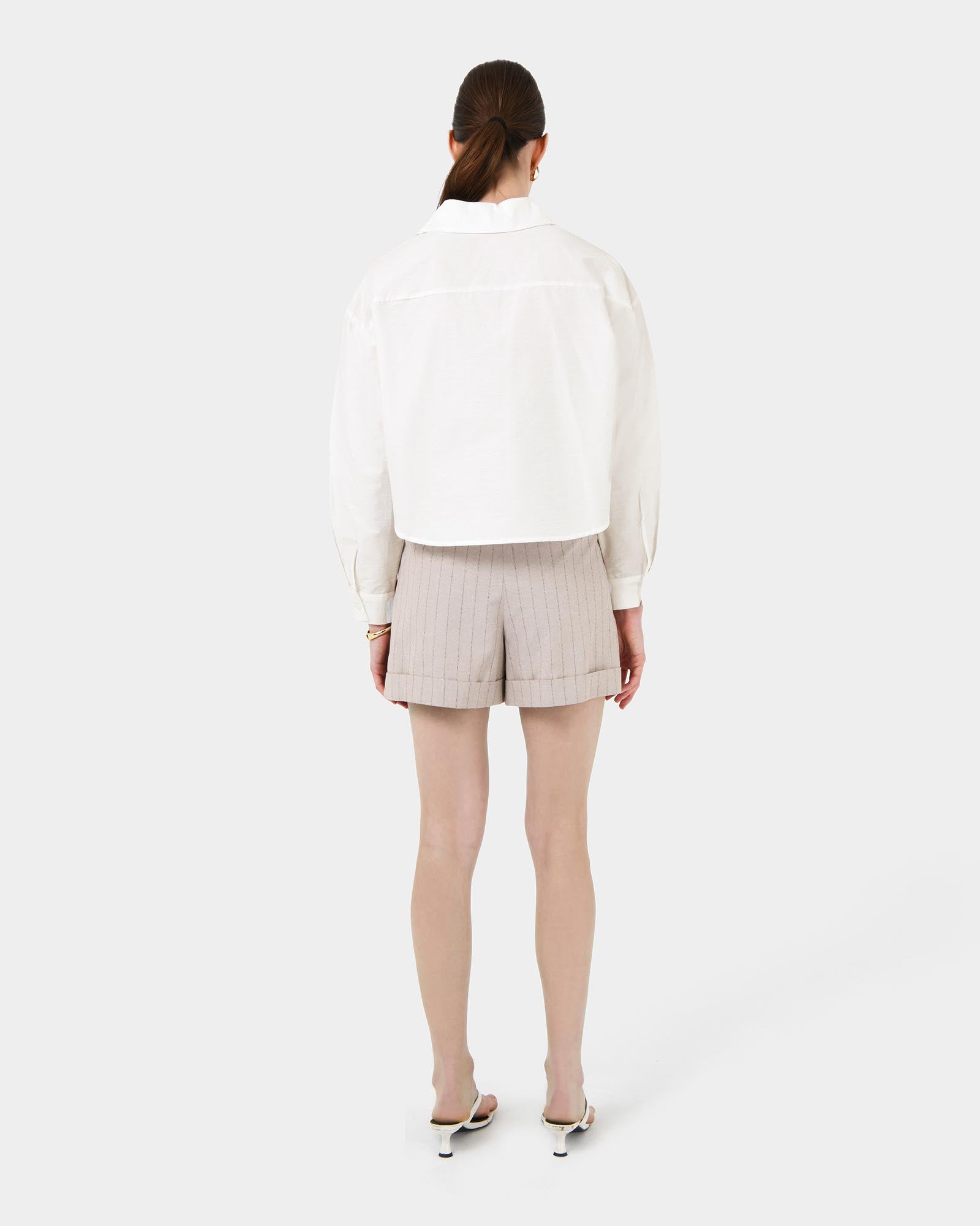 Kyla Crop Pocket Shirt