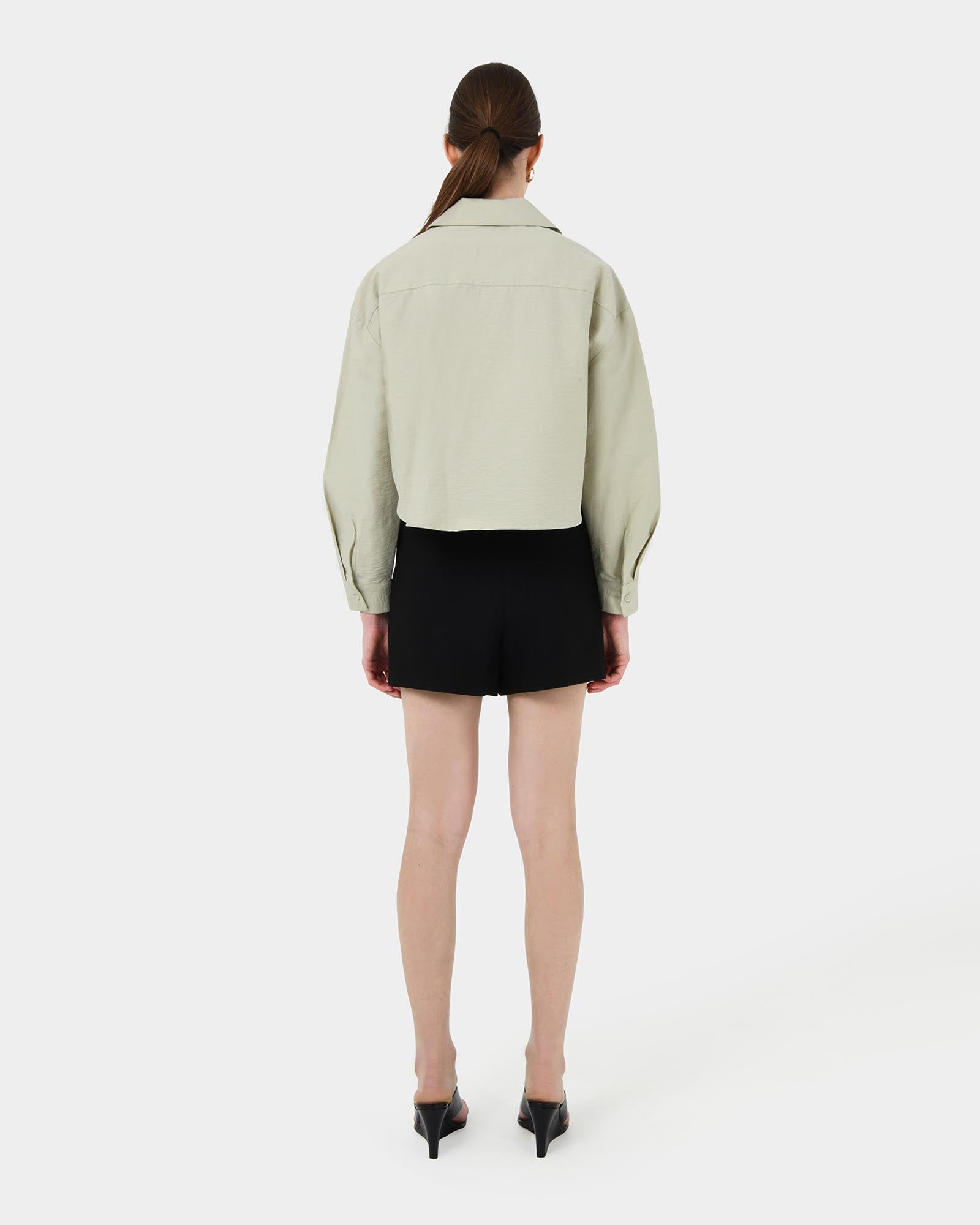 Kyla Crop Pocket Shirt