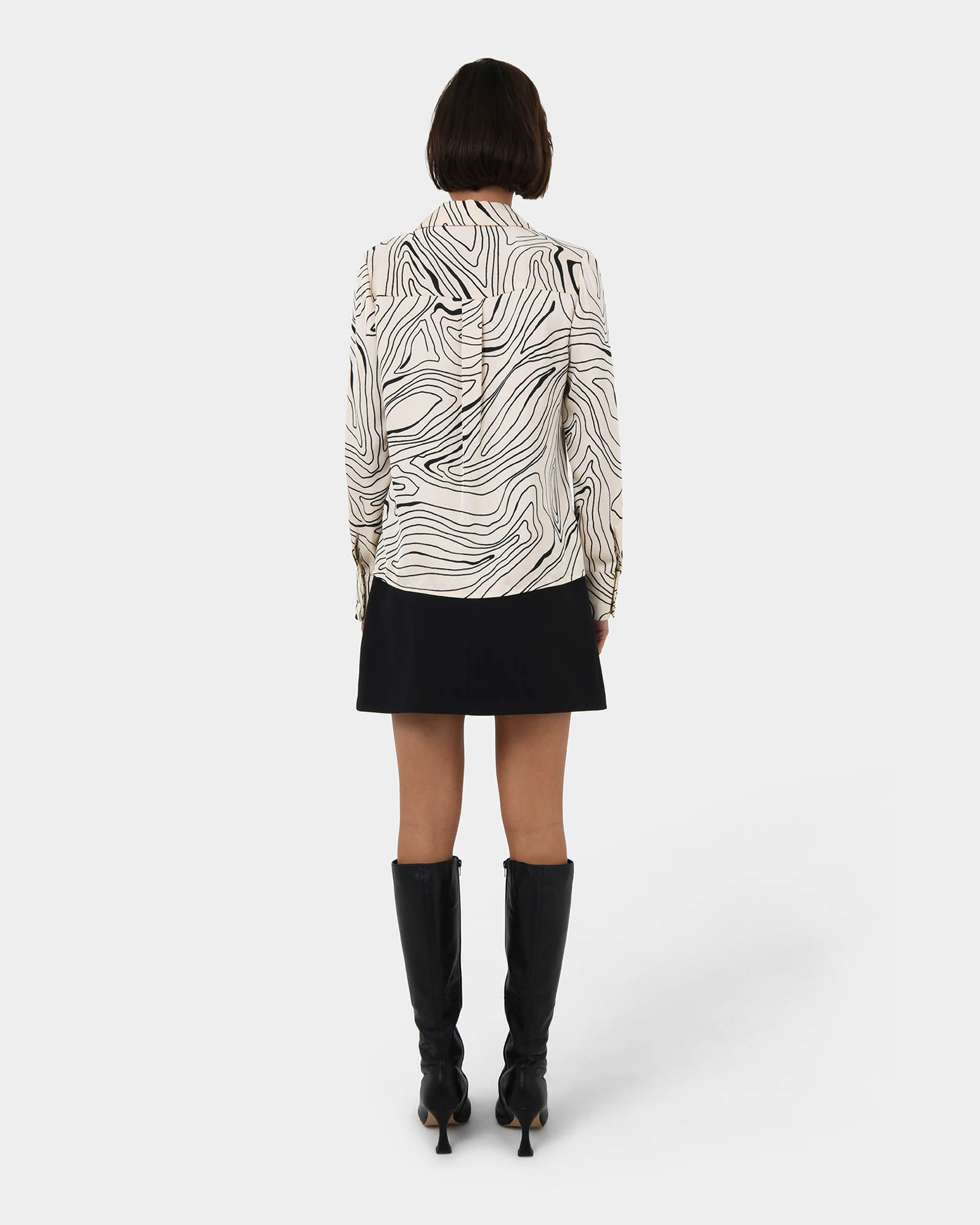 Kelly Printed Satin Shirt