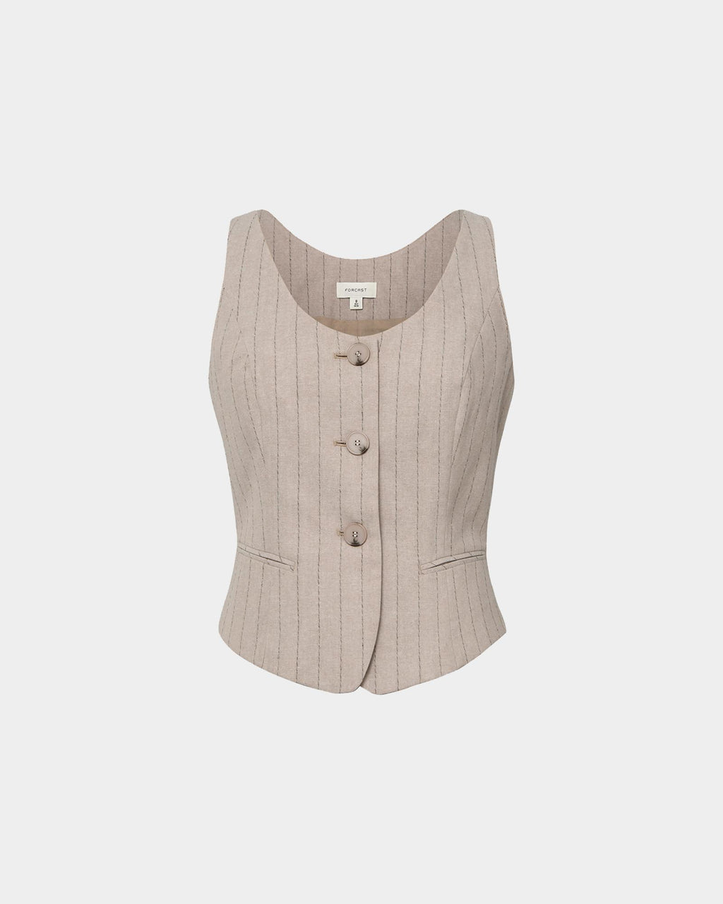 Ria Stripe Cotton Blend Vest