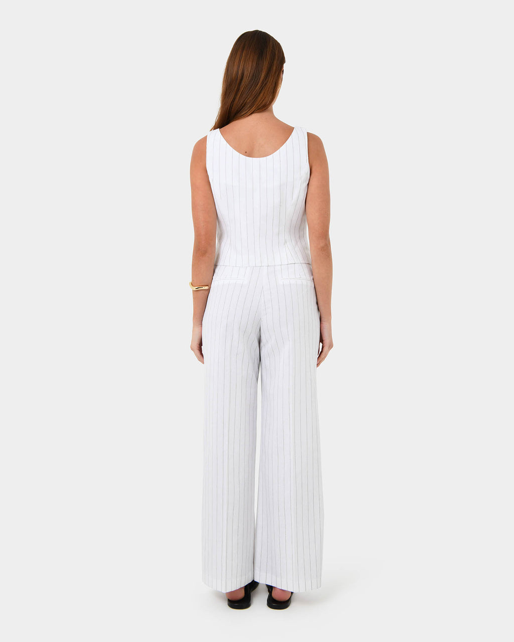 Ria Stripe Cotton Blend Vest