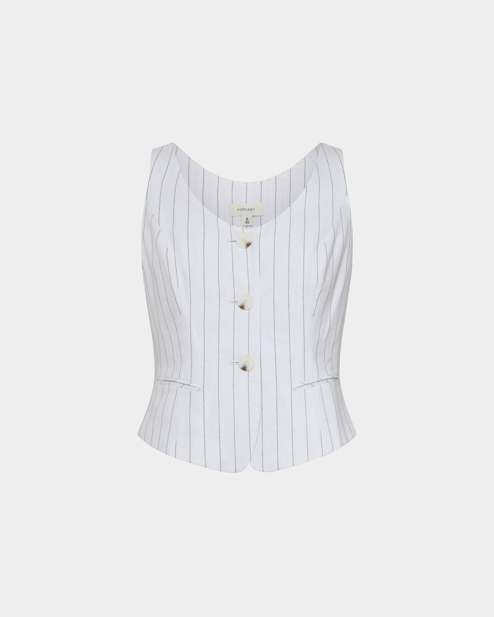 Ria Stripe Cotton Blend Vest