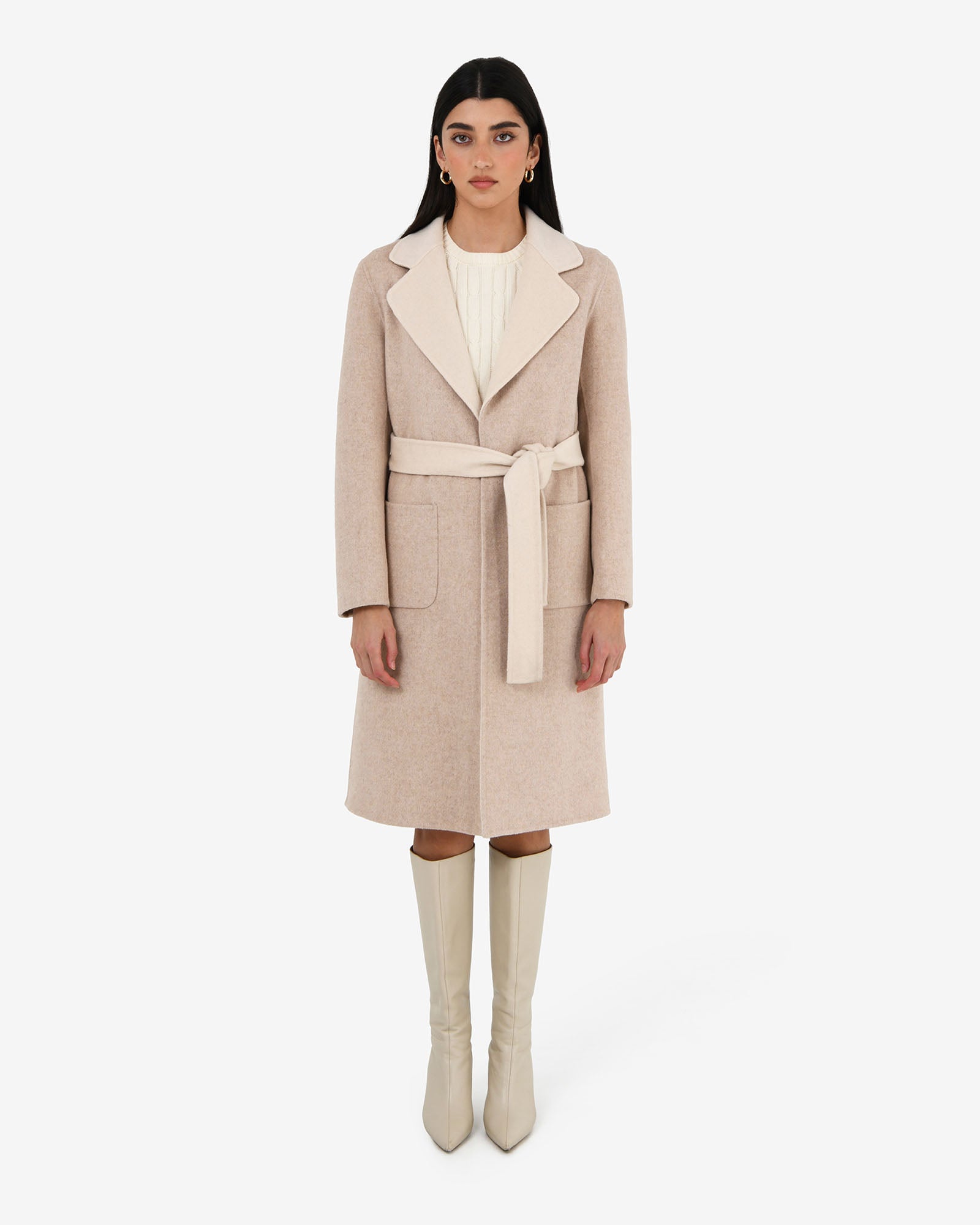 Camille Wool Tie Coat