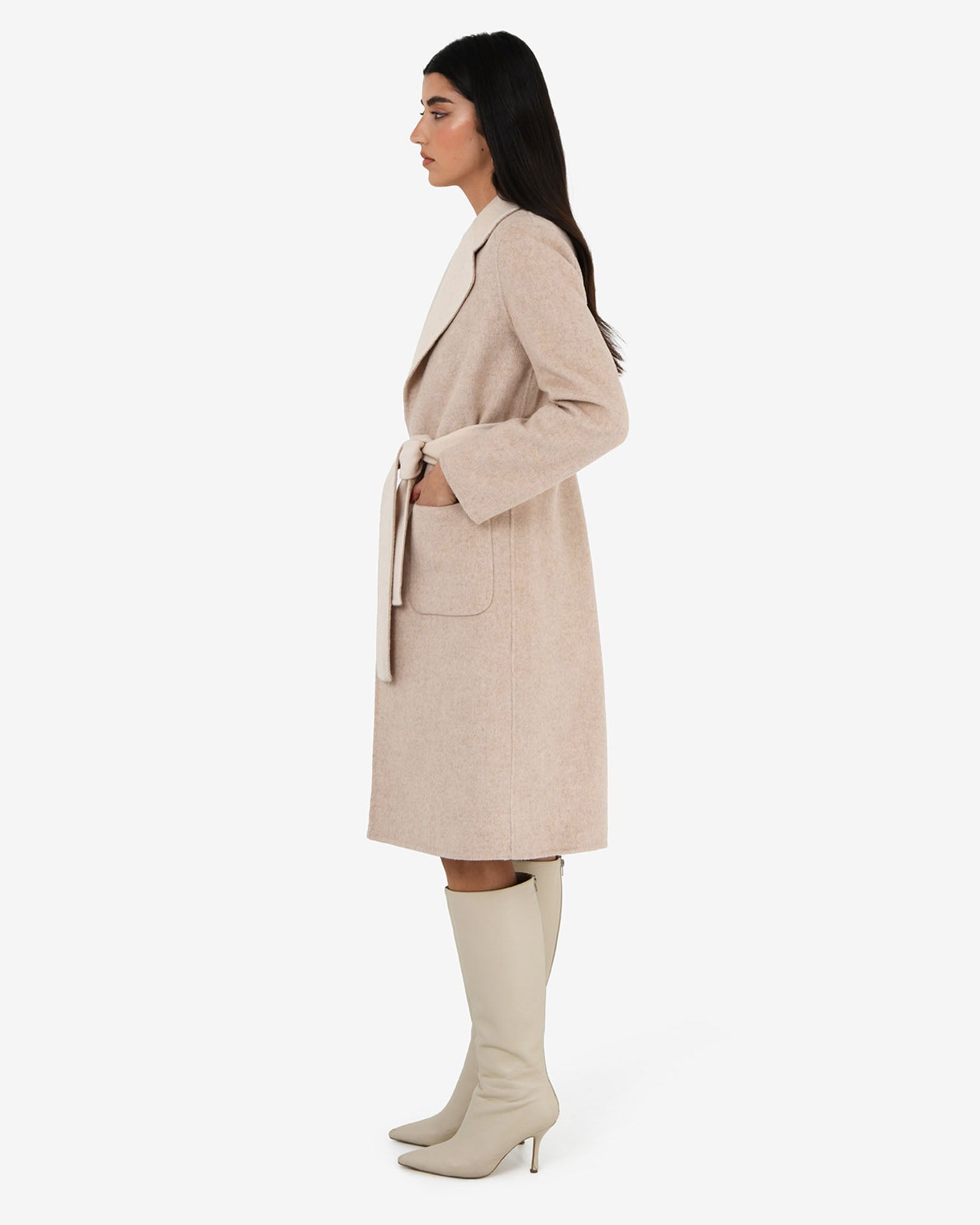 Camille Wool Tie Coat