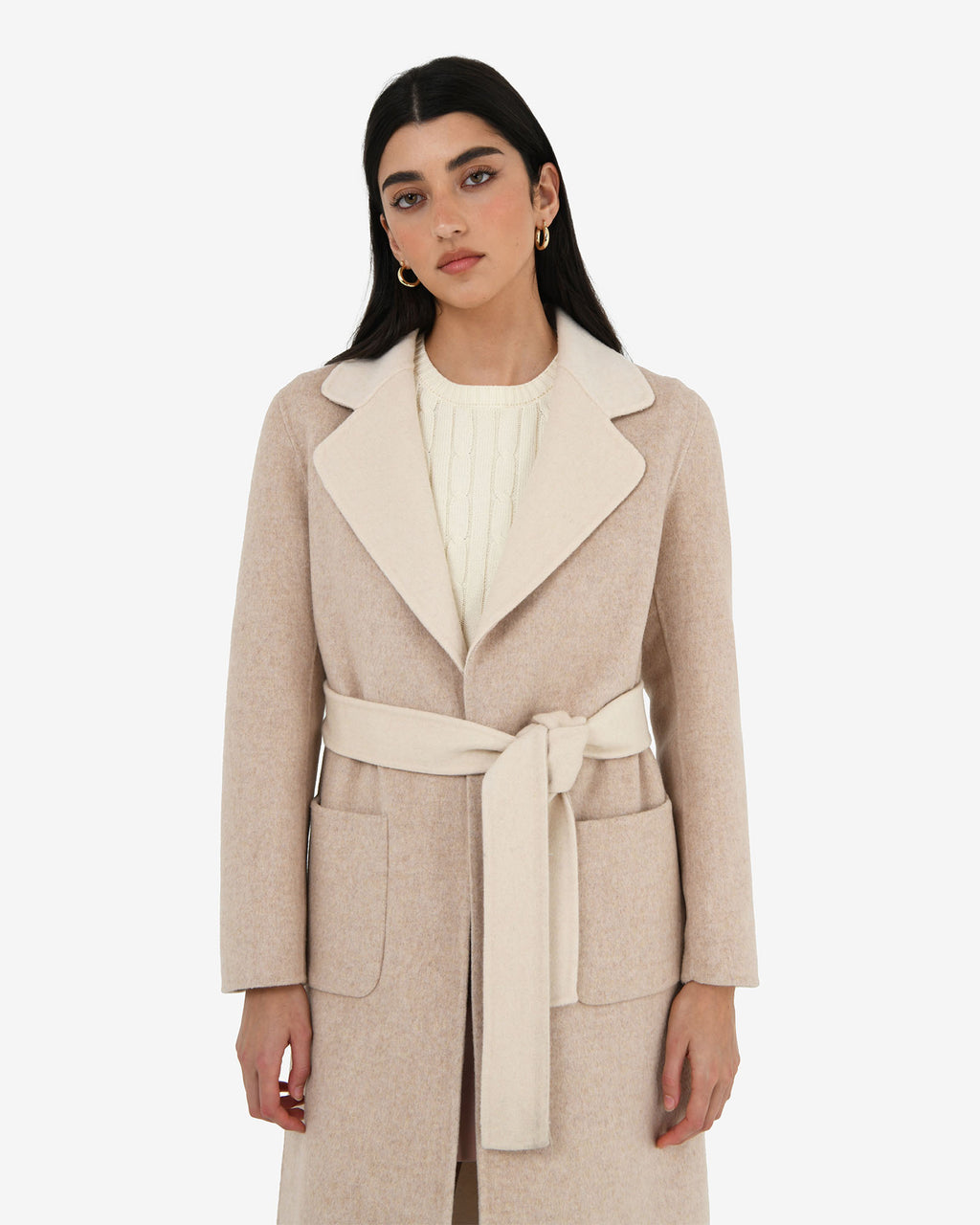 Camille Wool Tie Coat
